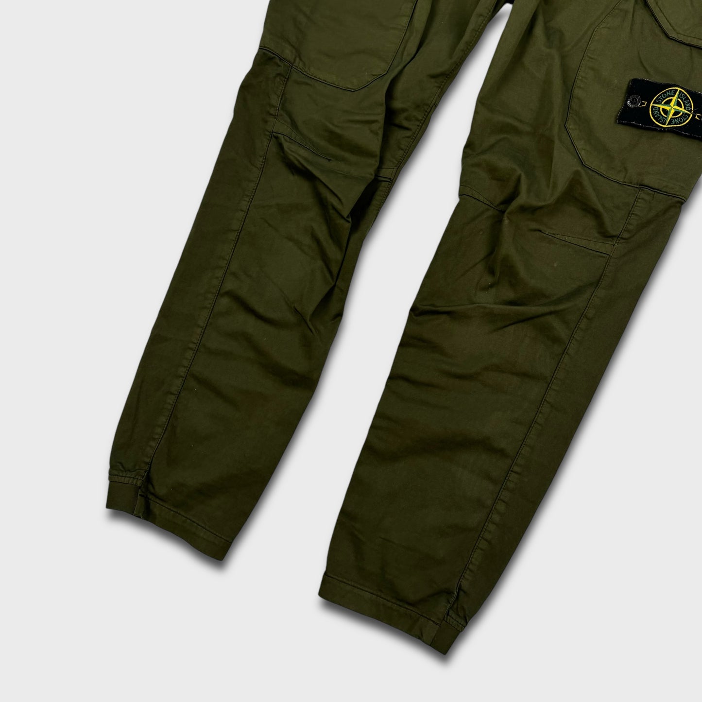 Stone Island Green RE-T Cargo Pants W32