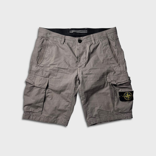 Stone Island Grey Cargo Shorts W32