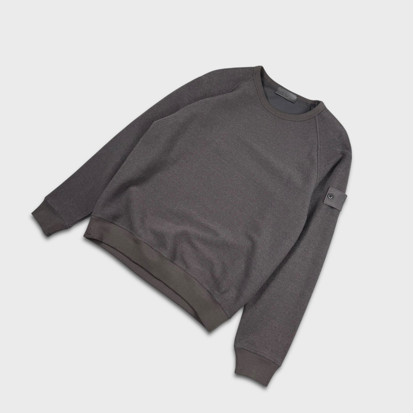 Stone Island Grey Woolen Ghost Knit L