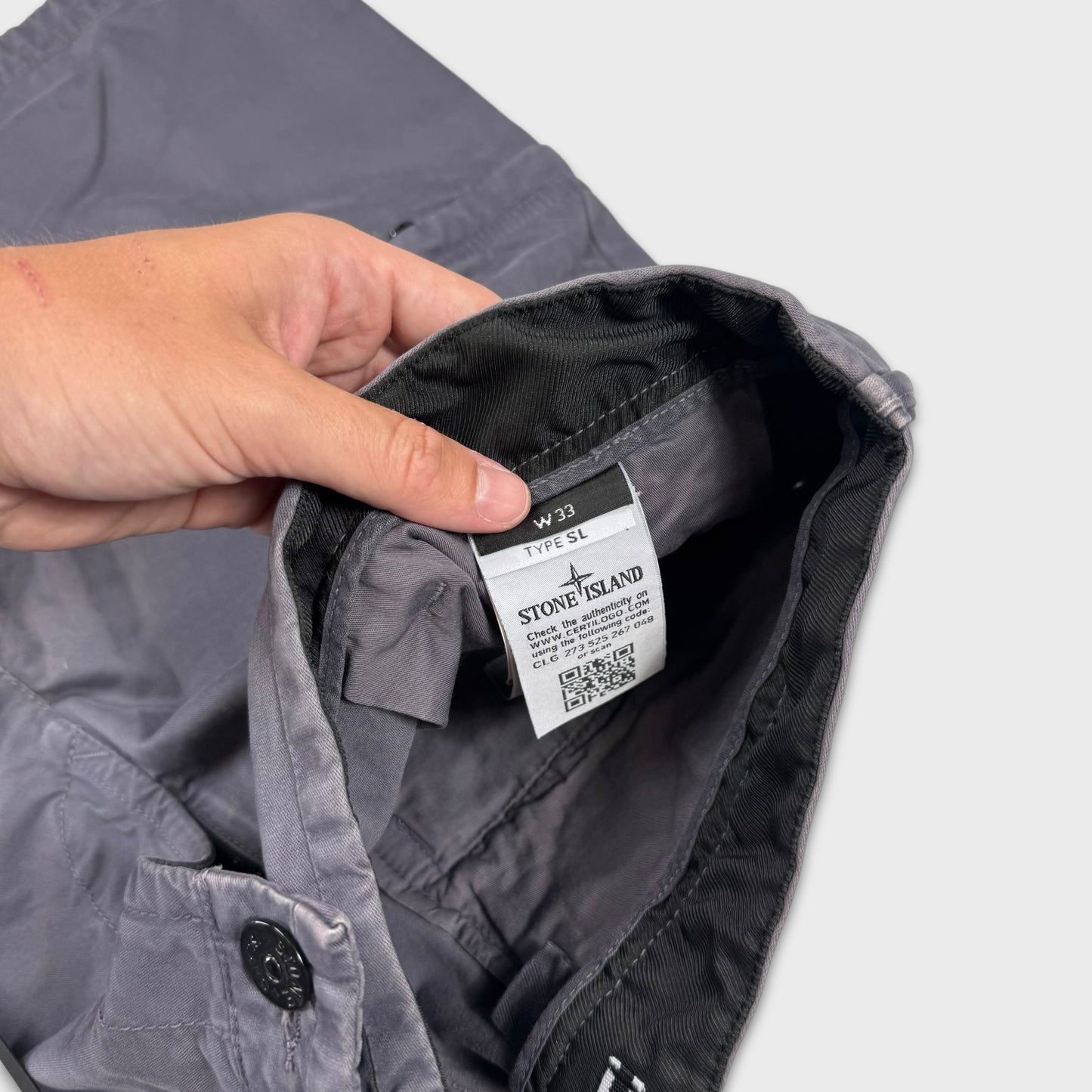 Stone Island Grey Cargo Shorts BNWT W33