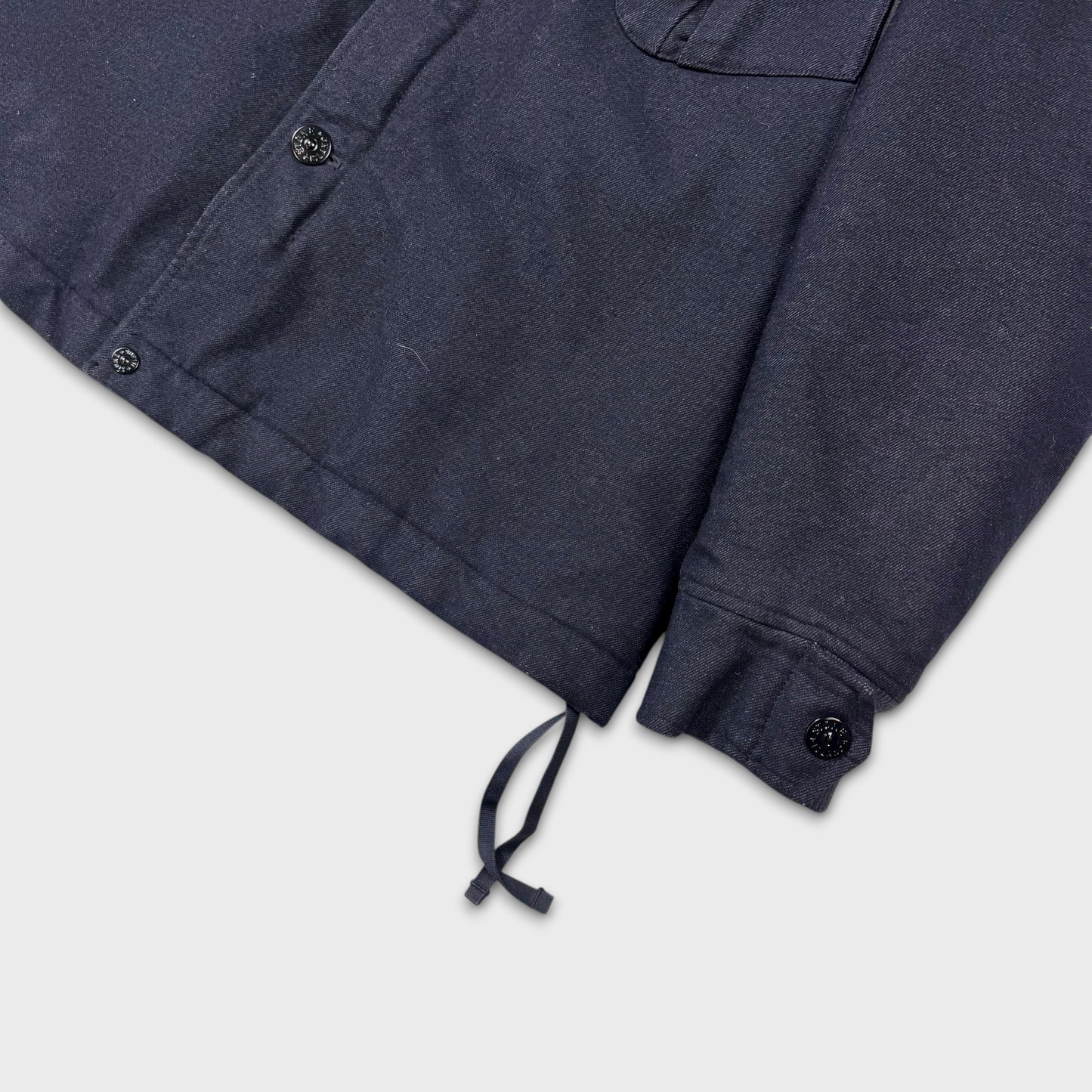 Stone Island Navy Heavyweight Saia Doppia Faccia Jacket 3XL