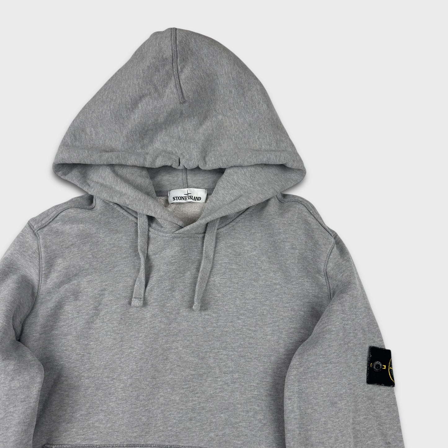 Stone Island Grey Pullover Hoodie L