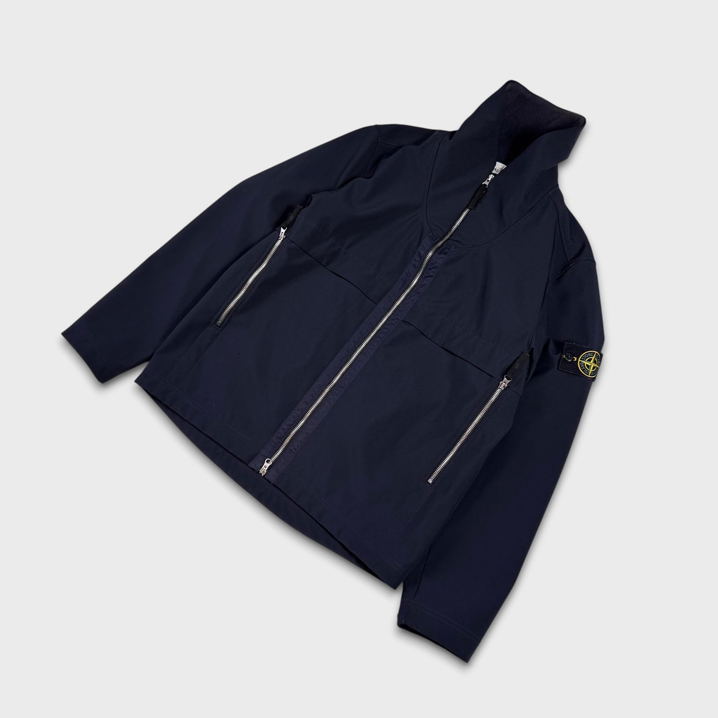 Stone Island Navy Soft Shell-R Jacket XL