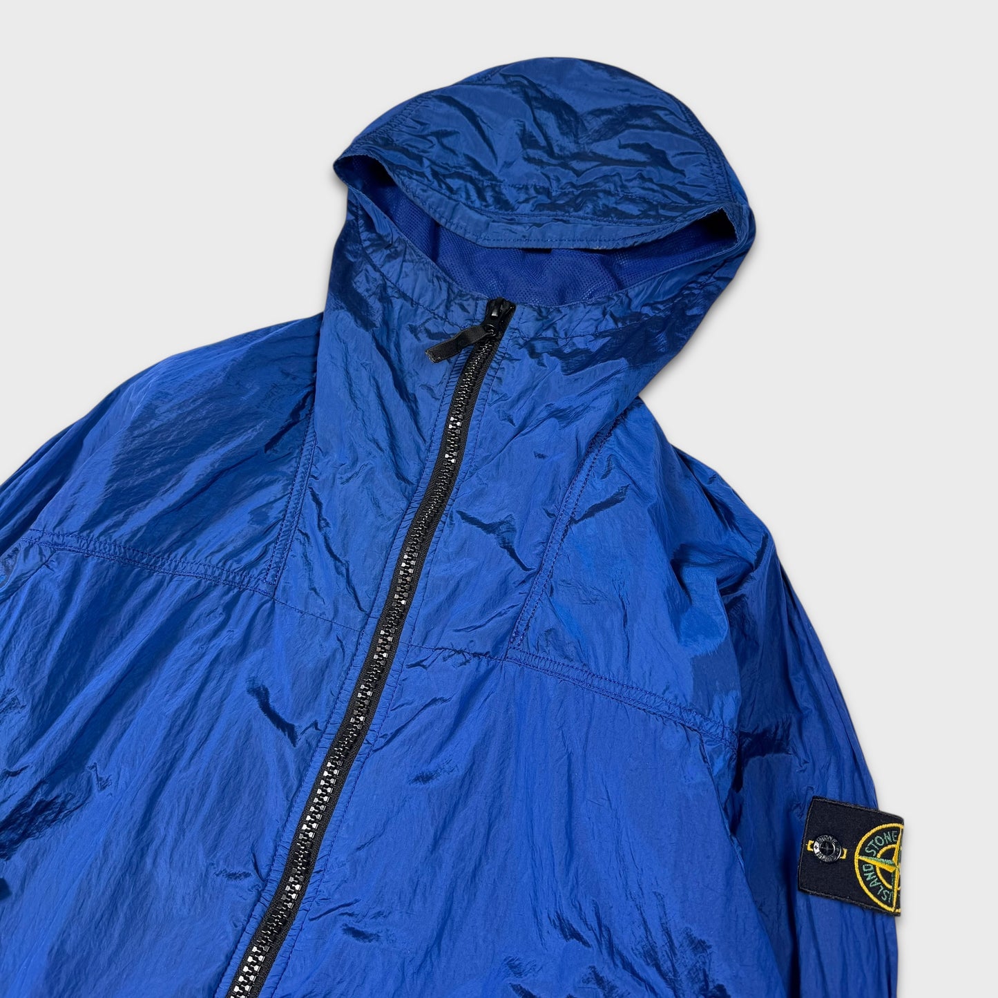 Stone Island Royal Blue Nylon Metal Watro Jacket L