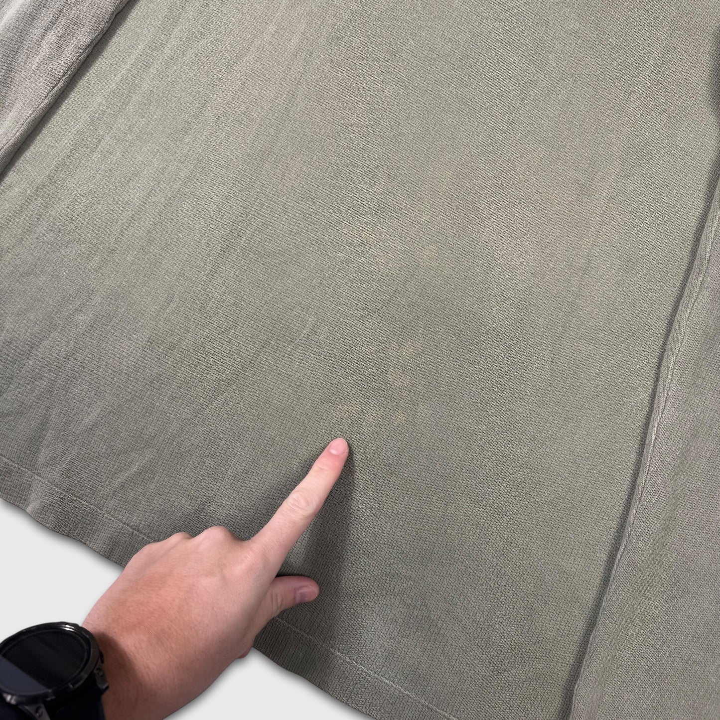 Stone Island Khaki Quarter Zip Sweatshirt XXL