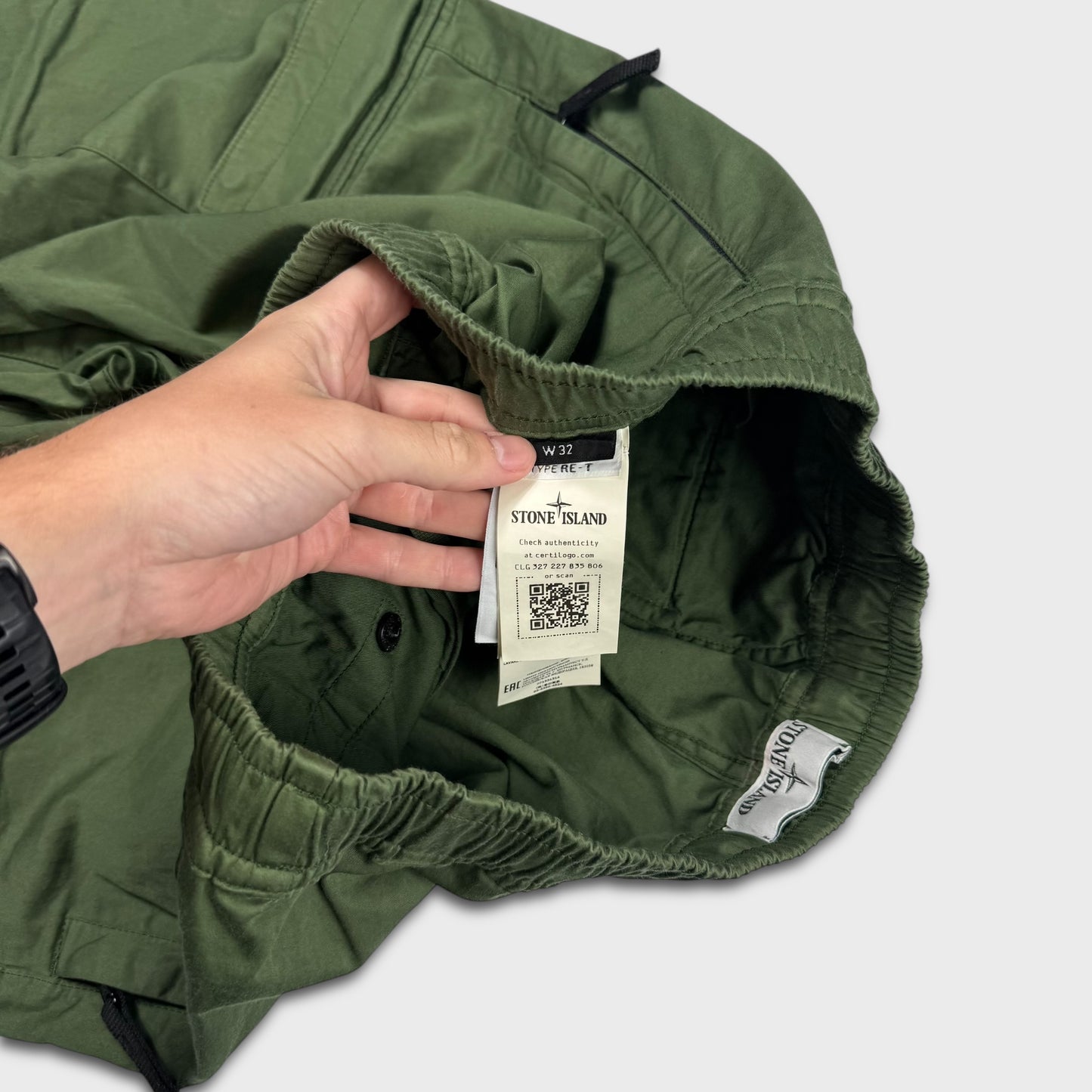 Stone Island Green Cargo Pants W32