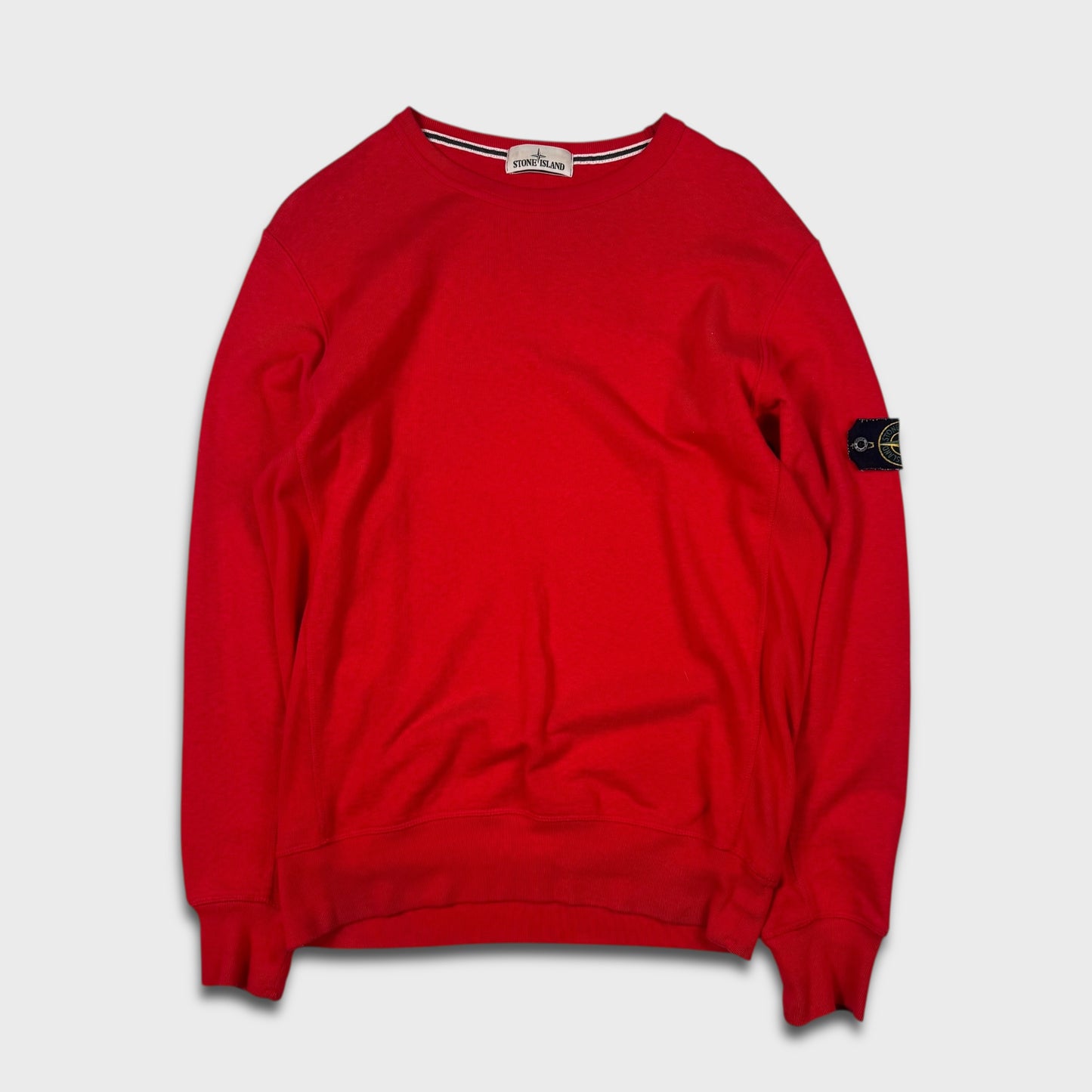 Stone Island Red Crewneck Sweatshirt XL