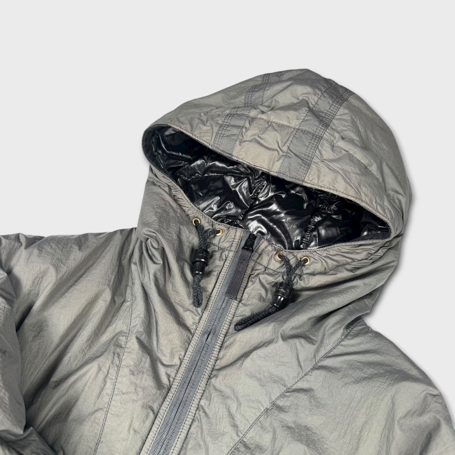 Stone Island Grey 2008 Goose Down Puffer Jacket L