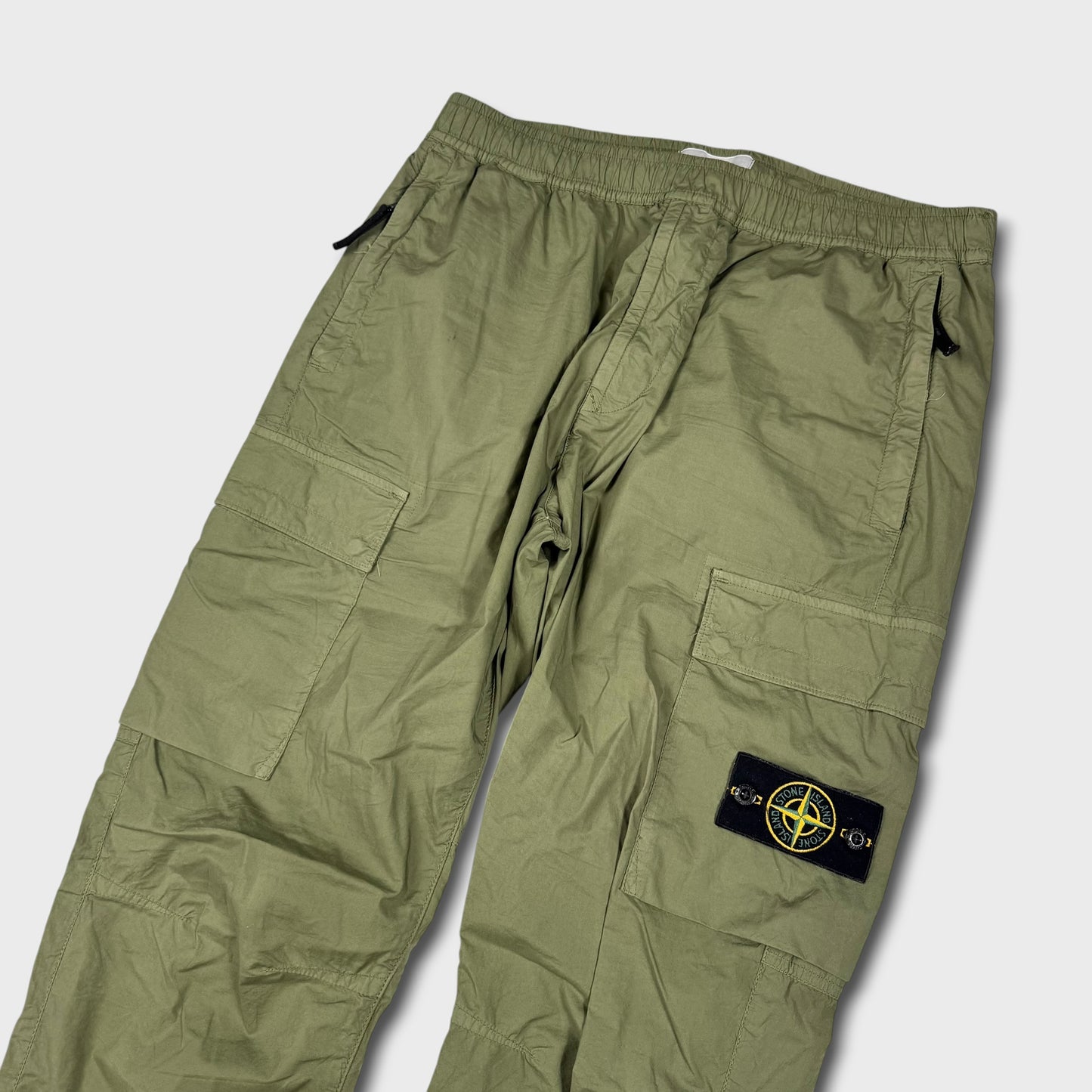 Stone Island Olive Tela Cargo Pants W34