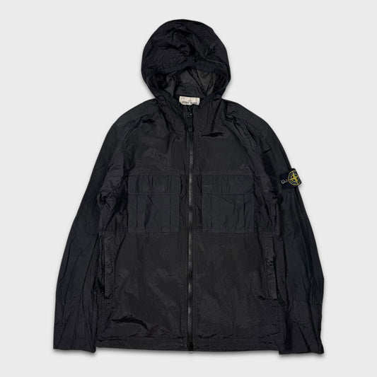 Stone Island Black Ripstop Nylon Metal Jacket M