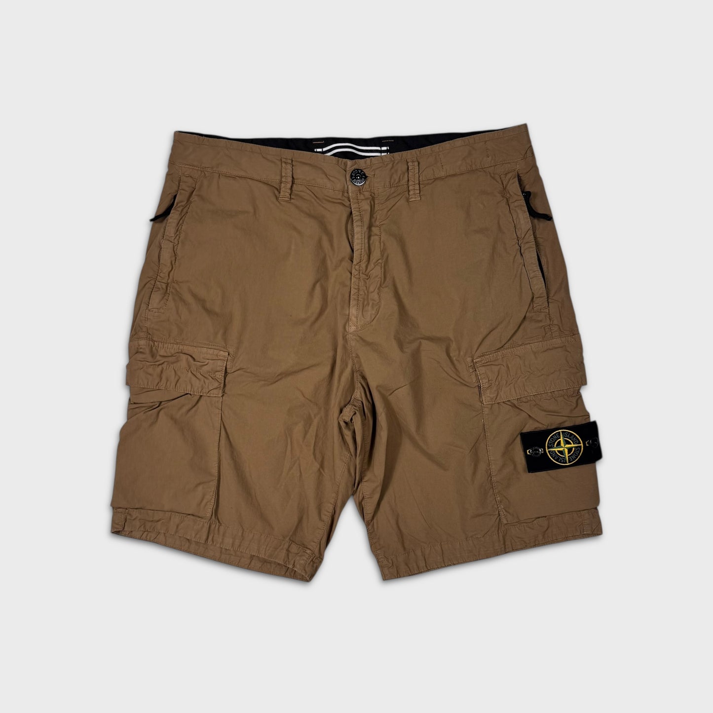 Stone Island Tan Cargo Shorts W33