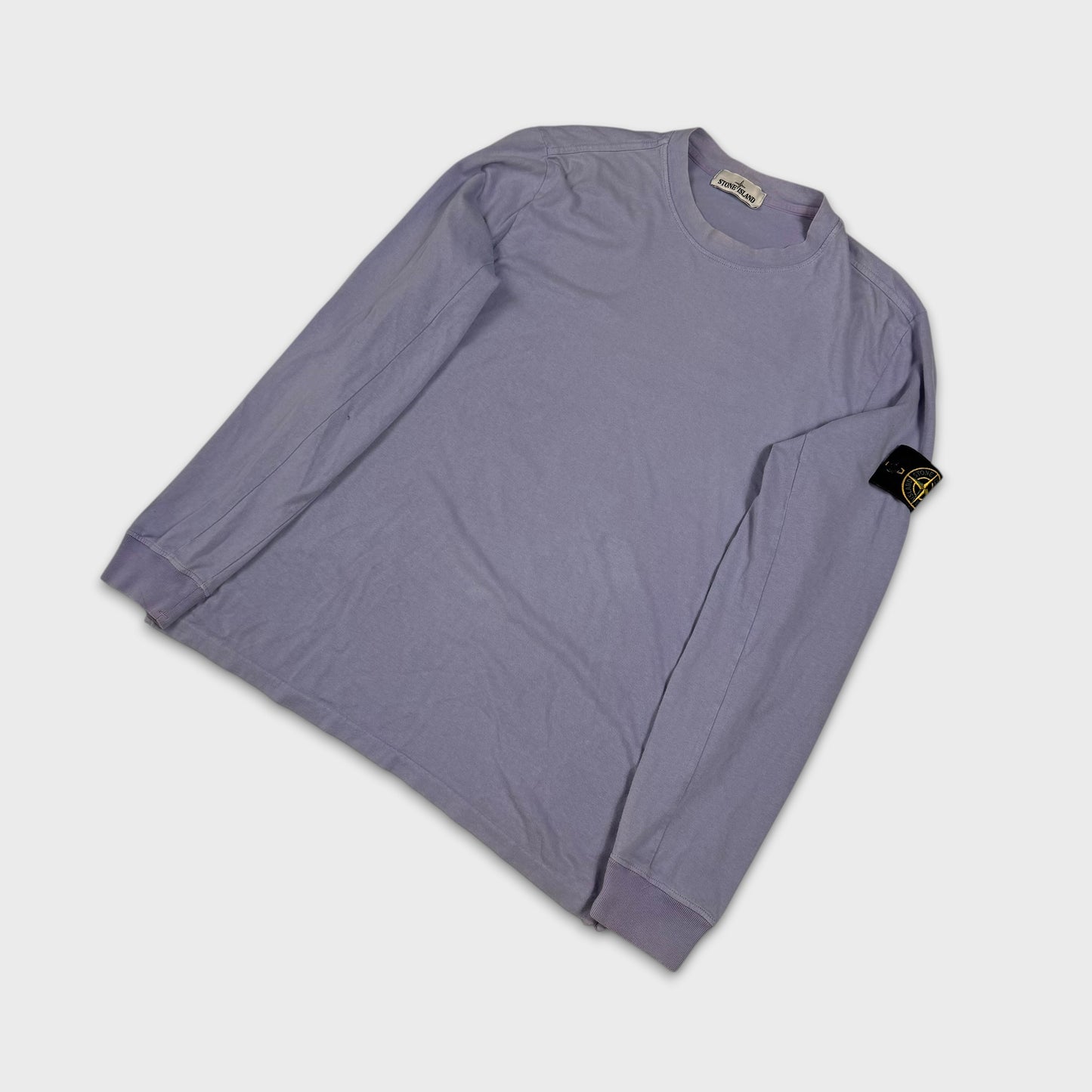 Stone Island Lavender Badge Longsleeve T-Shirt XL