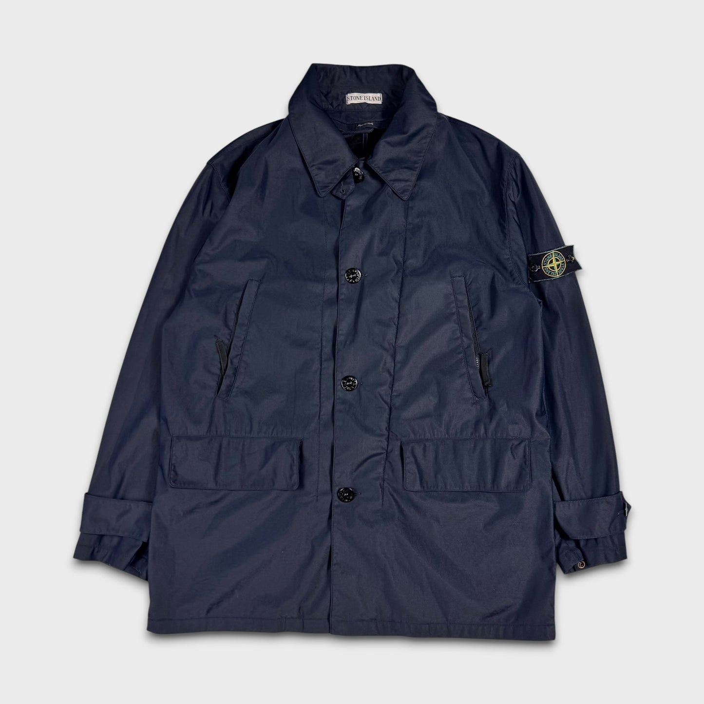 Stone Island 1997 Navy Nylam Parka Jacket L