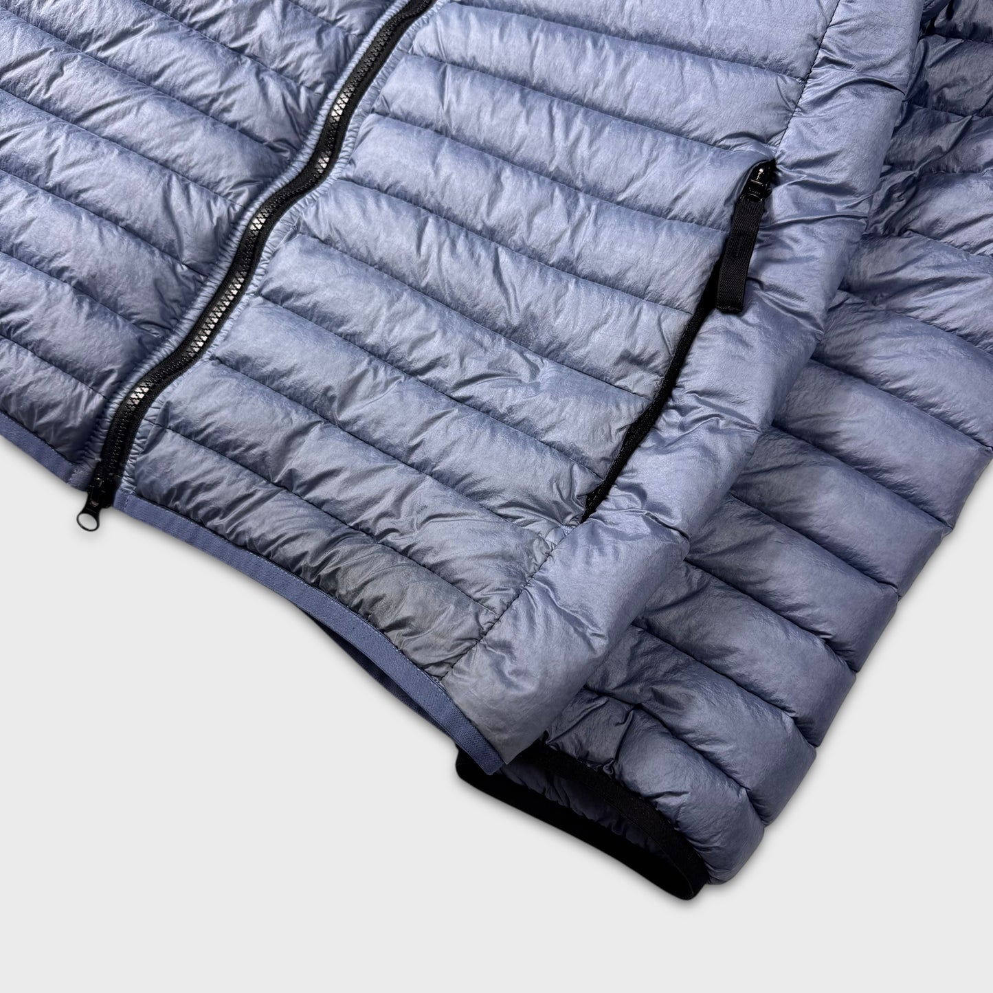 Stone Island Sky Blue Loom Woven Down Chambers R-Nylon Jacket M