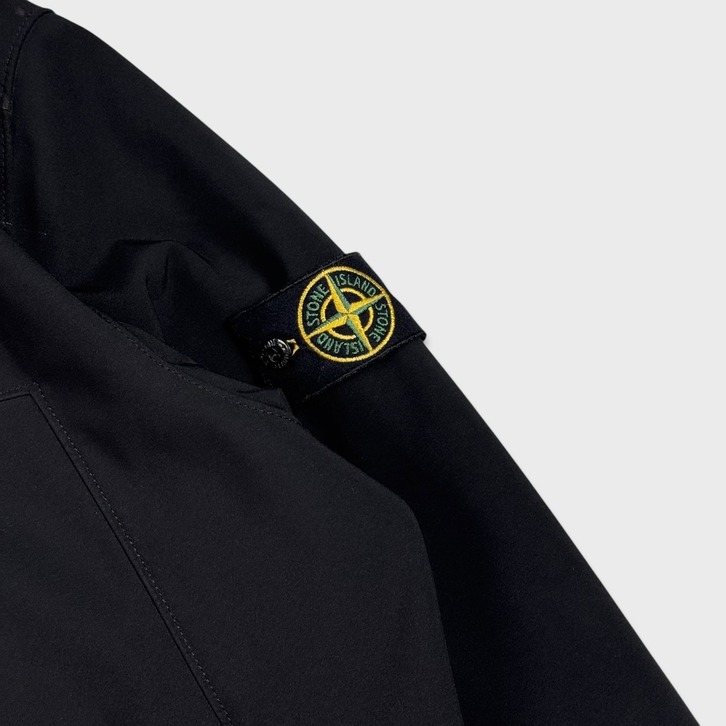 Stone Island Black Soft Shell-R Jacket XXL