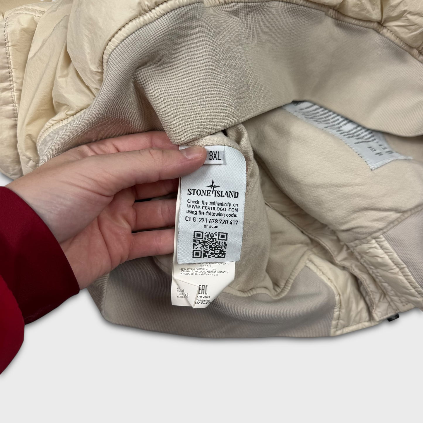 Stone Island Crinkle Reps NY Puffa Bomber Jacket 3XL