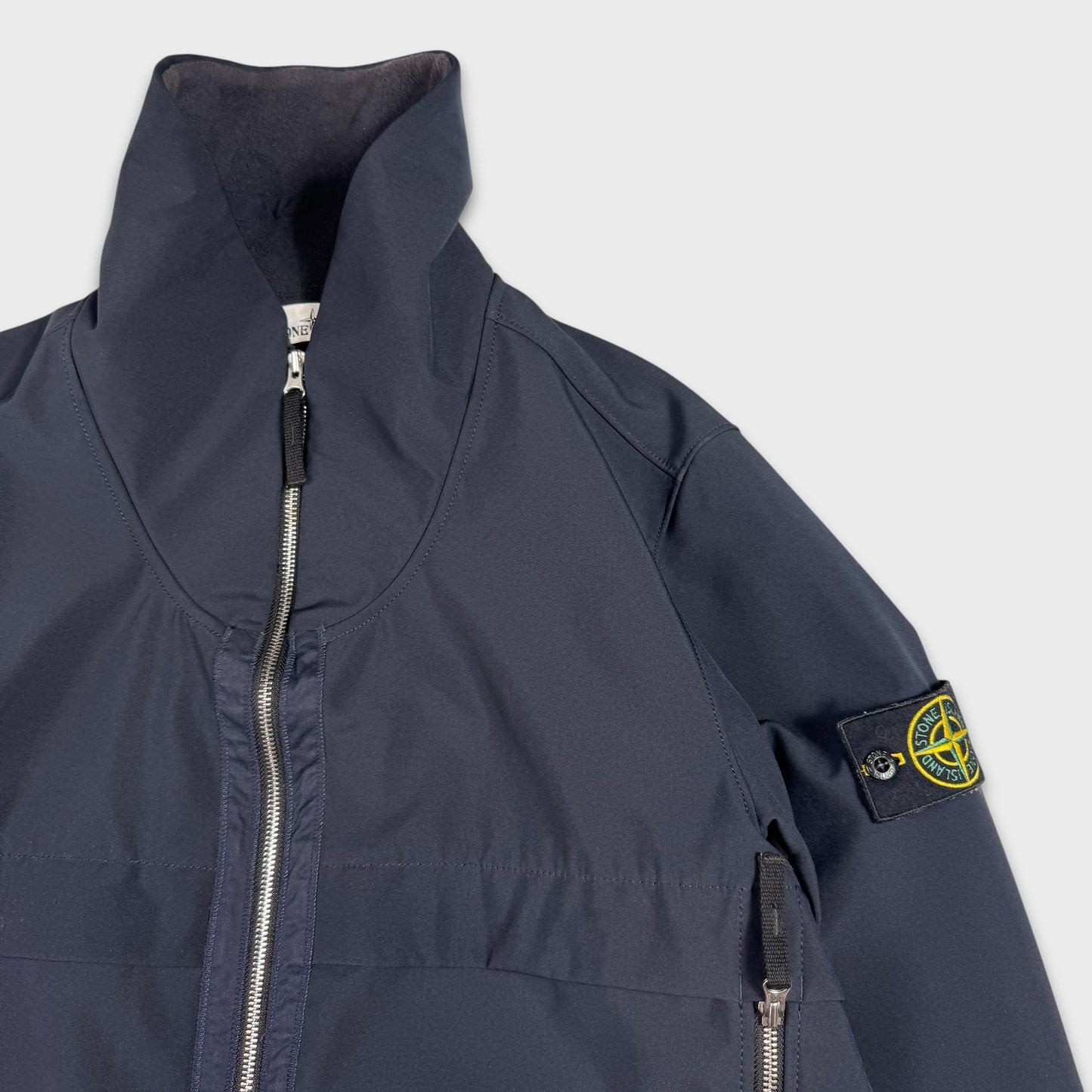 Stone Island Navy Soft Shell-R Jacket XL