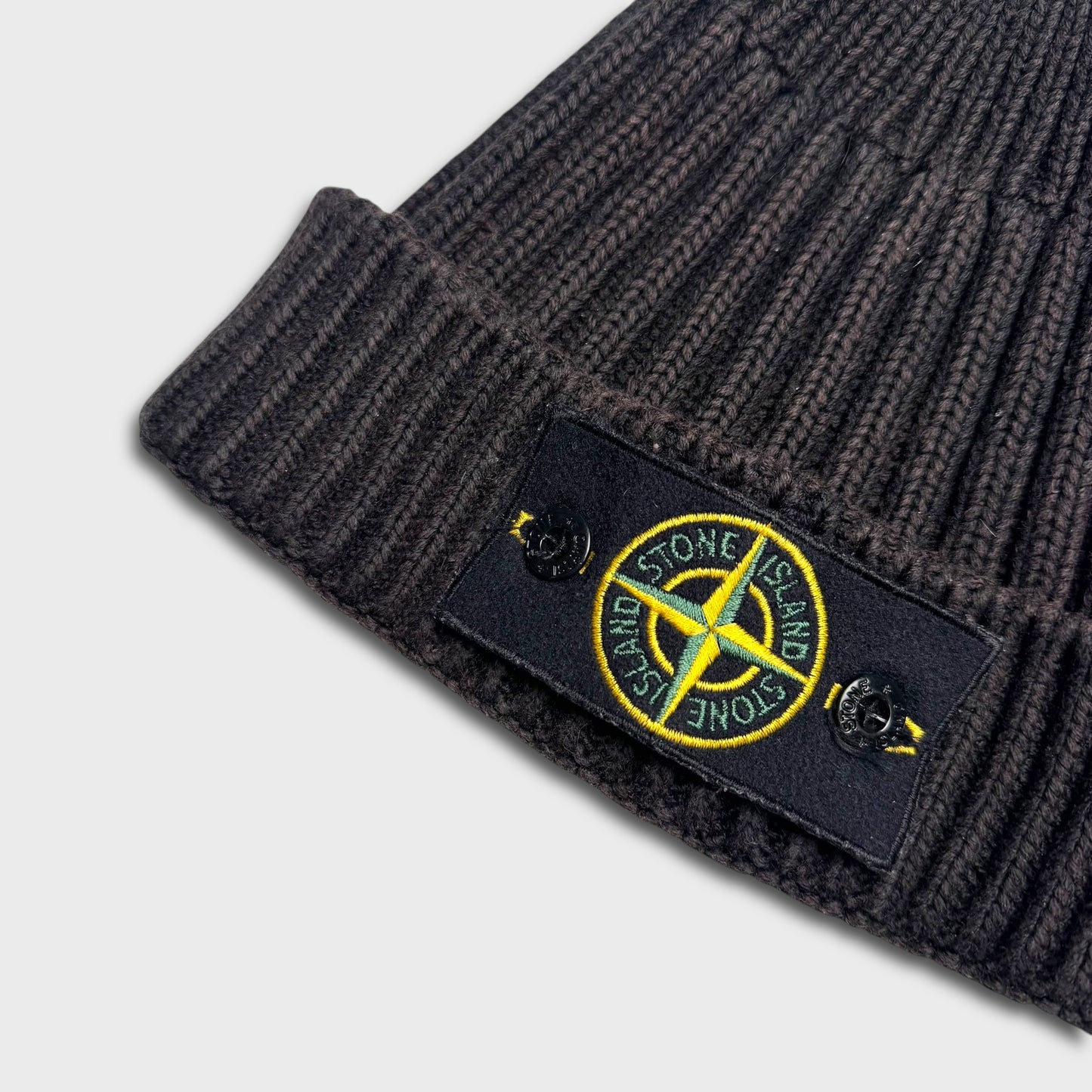 Stone Island Ribbed Badge Beanie OS