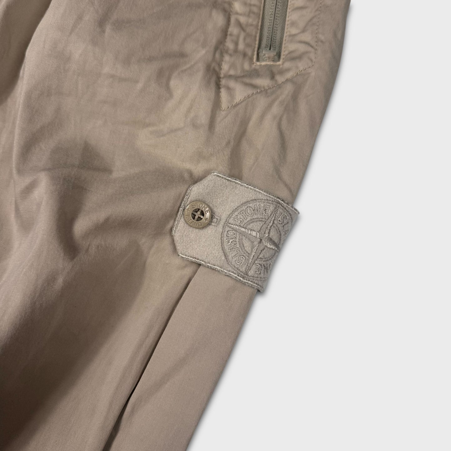 Stone Island Beige Ghost Cargo Pants W32