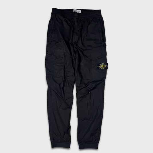 Stone Island Black Tela Cargo Pants W32