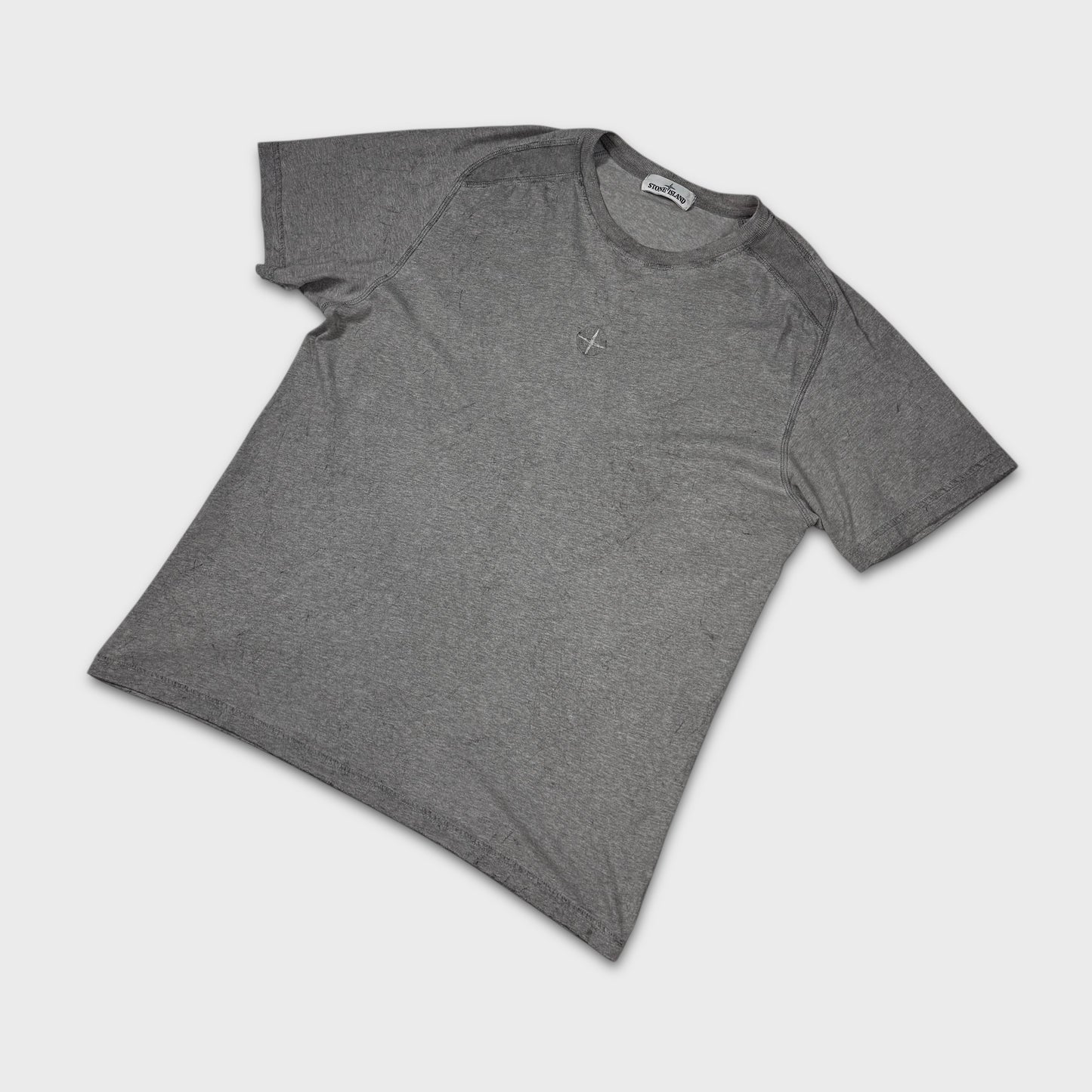 Stone Island Grey Dust Effect T-Shirt XXL