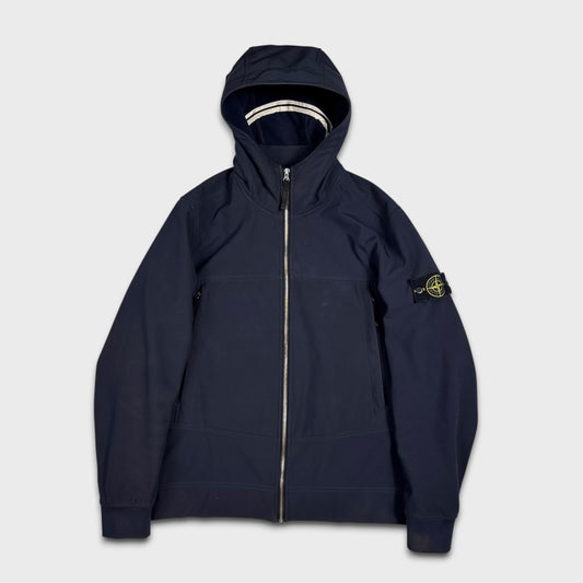 Stone Island Navy Soft Shell-R Jacket L