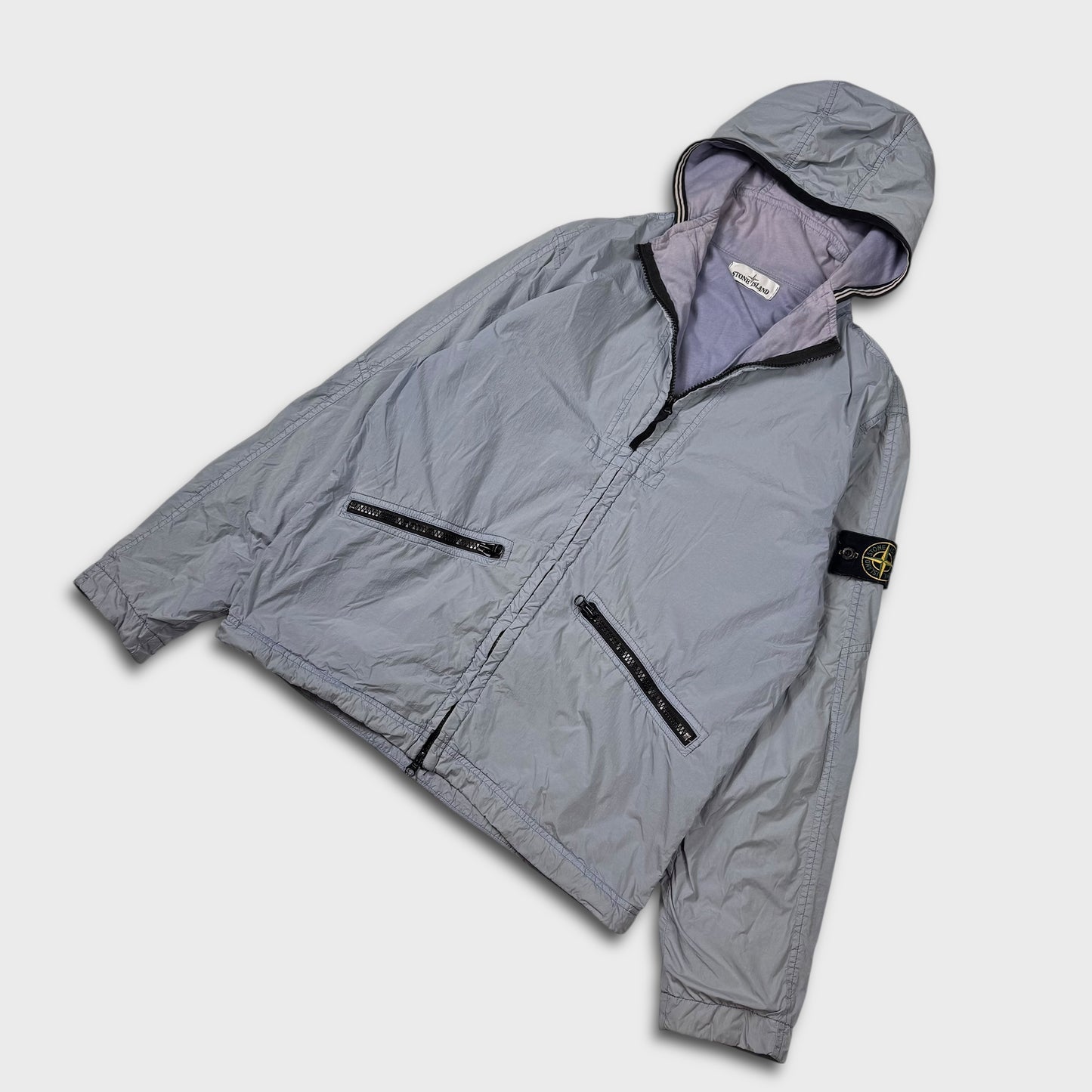Stone Island Lavender Blue Crinkle Reps Jacket M