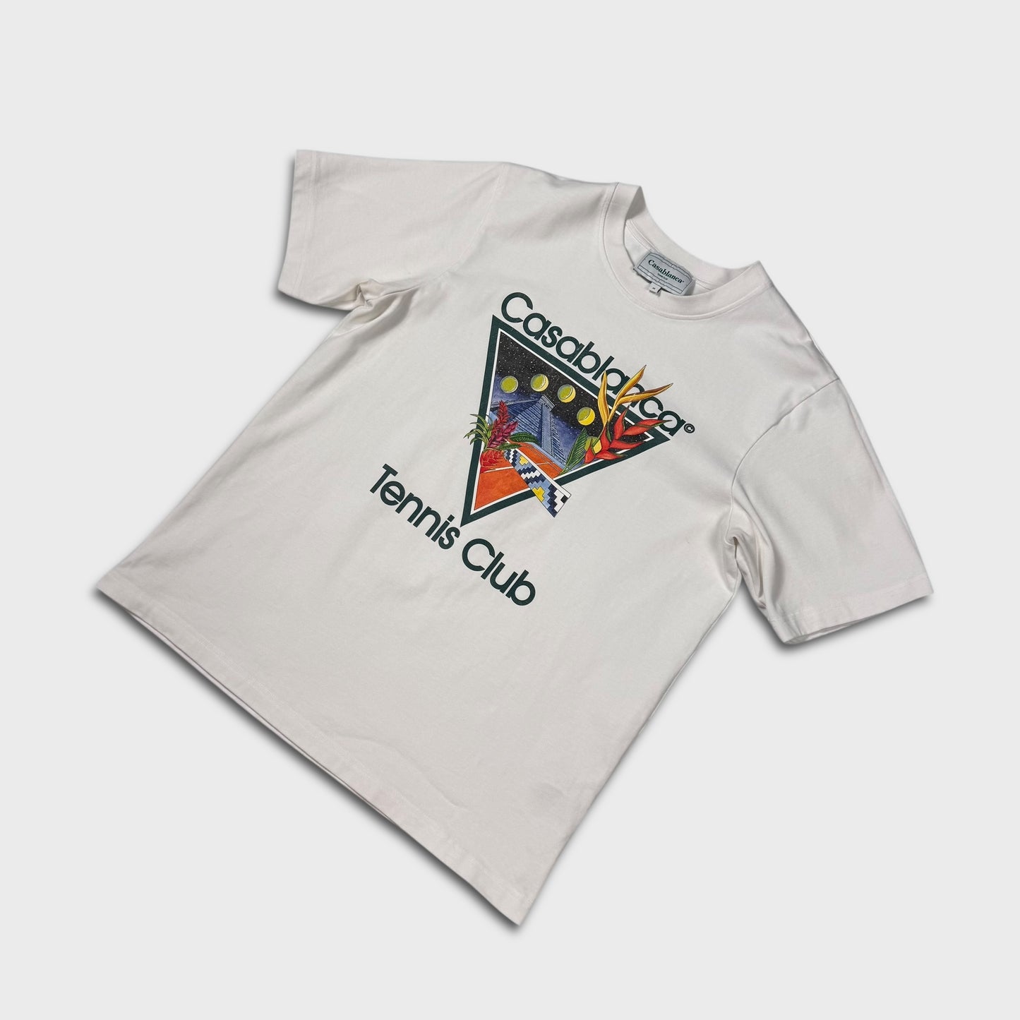 Casablanca White Tennis Club T-Shirt M