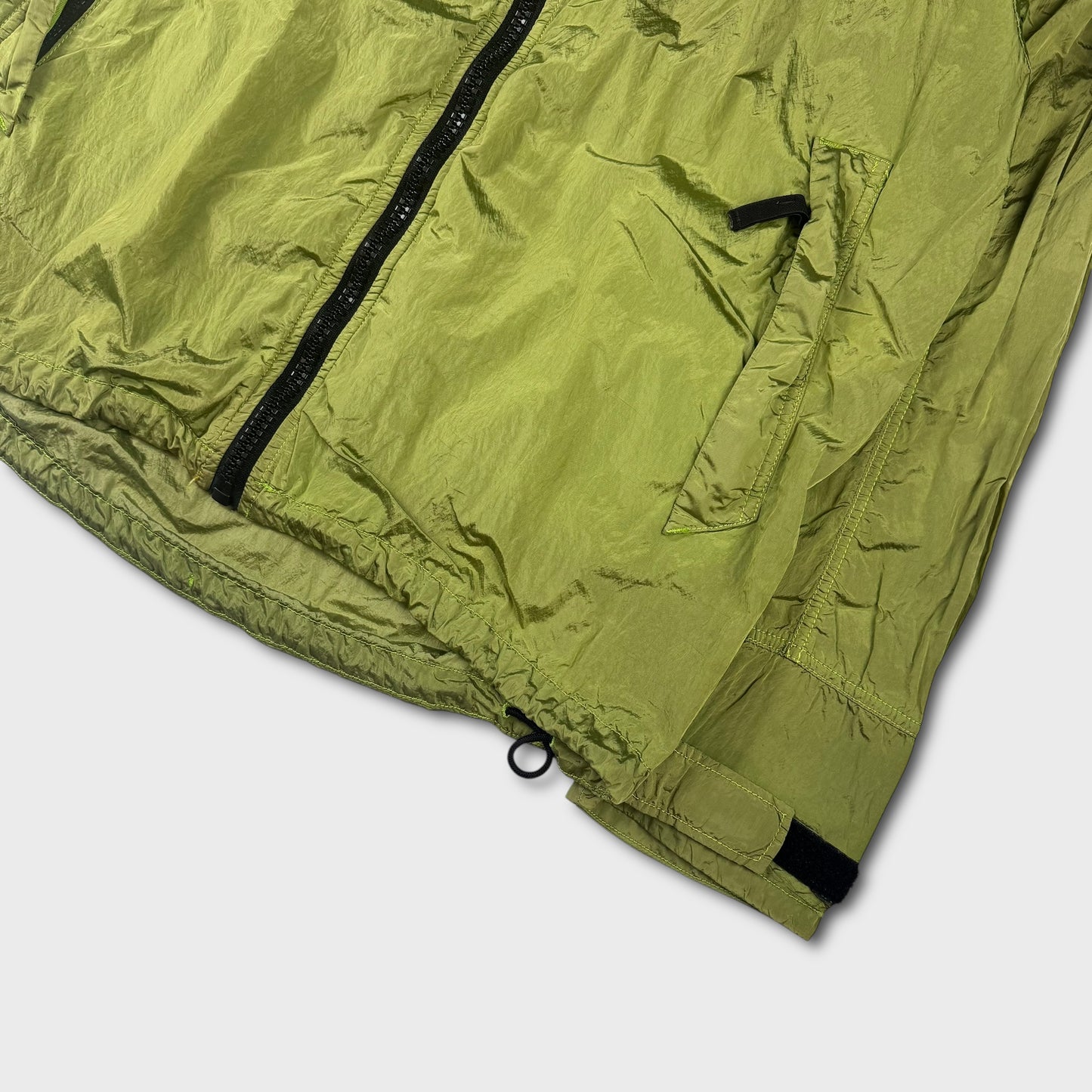 Stone Island Acid Lime Green Nylon Metal Watro Jacket XL