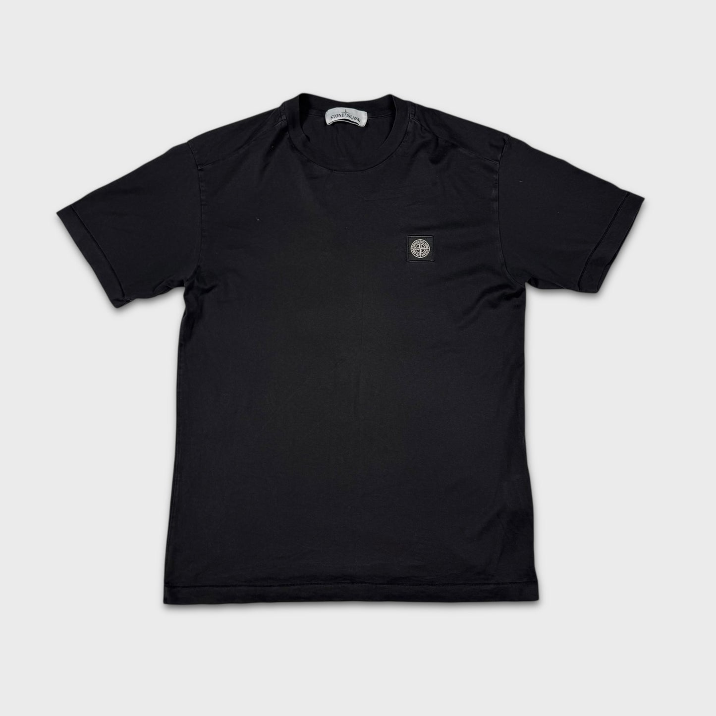 Stone Island Black Compass Logo T-Shirt M