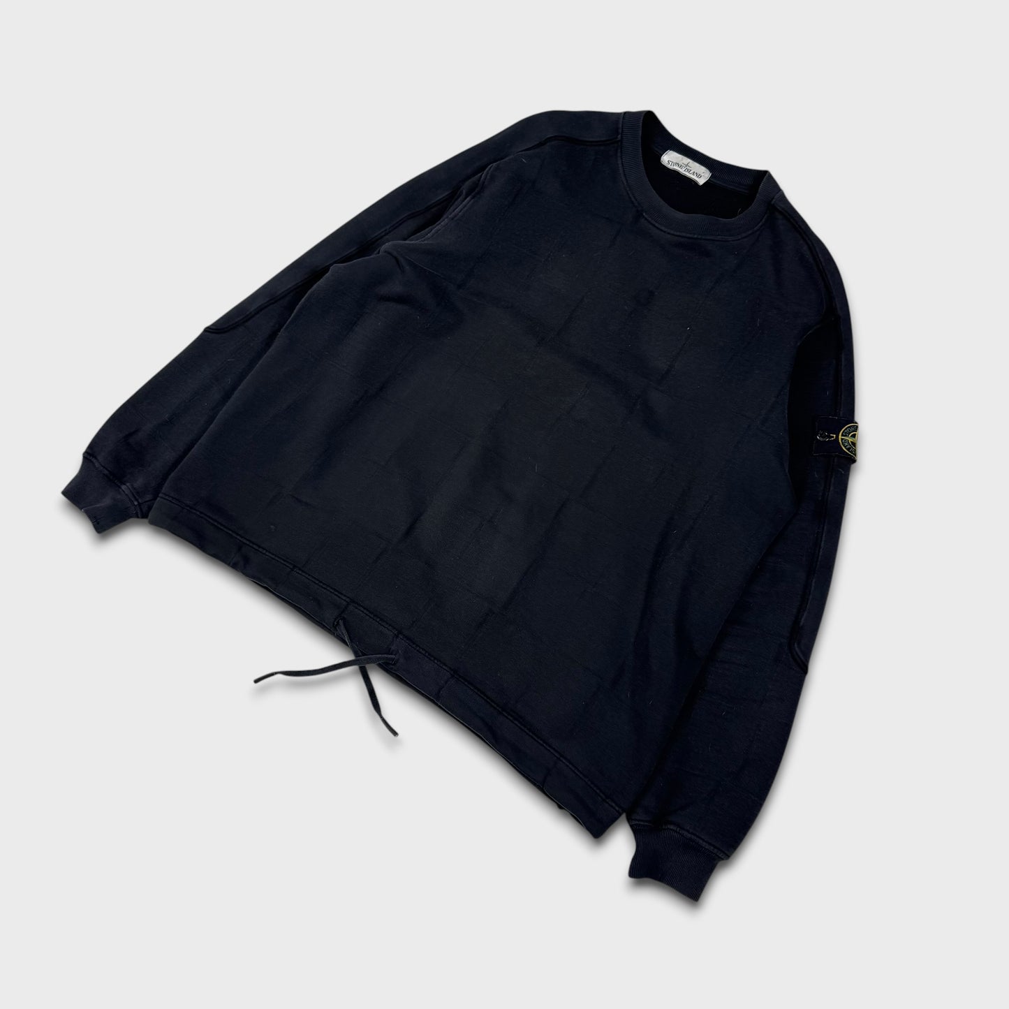Stone Island Pattern Black Crewneck XL