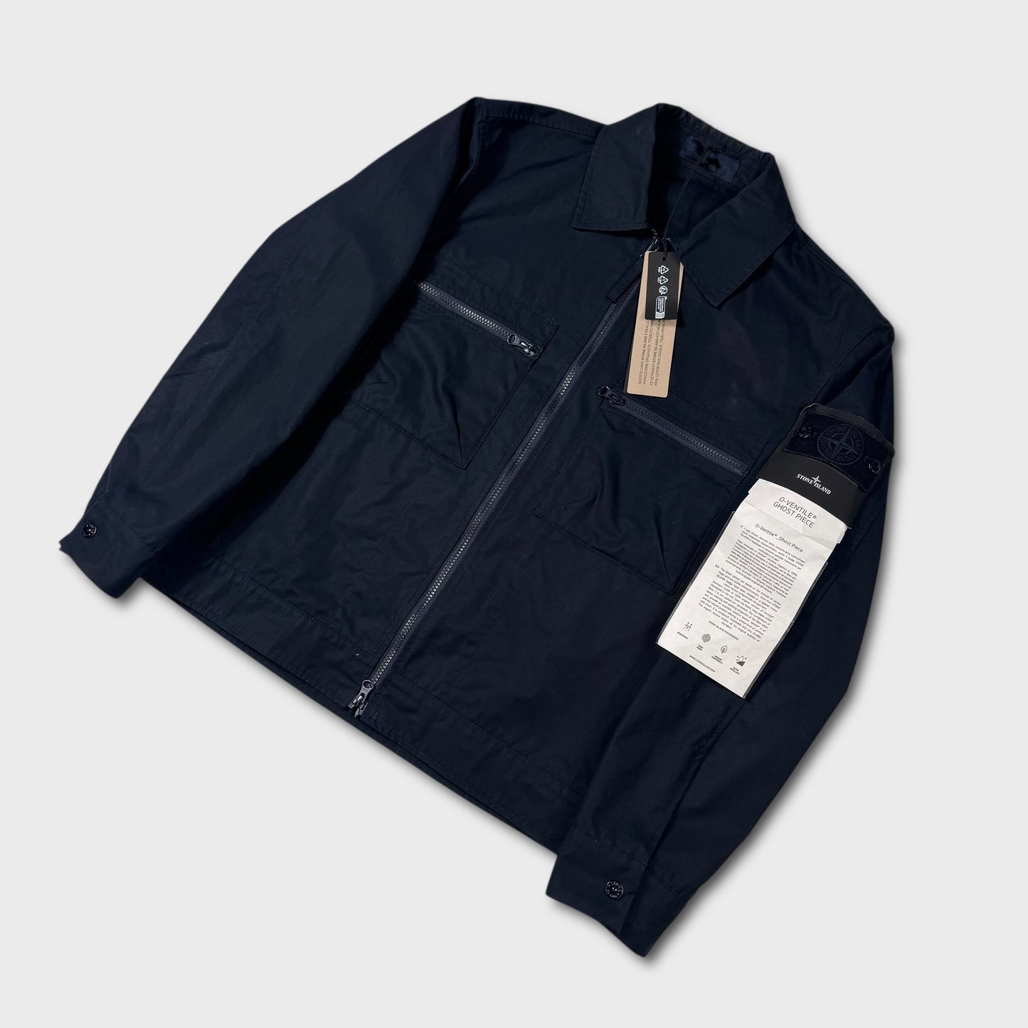 Stone Island Ghost O-Ventile Overshirt Jacket S