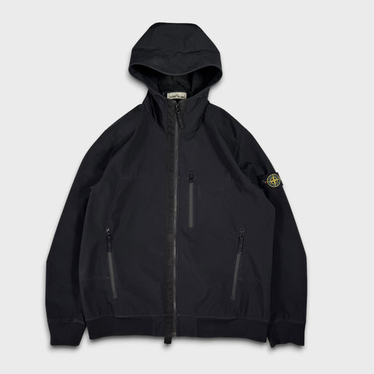 Stone Island Black Soft Shell-R Jacket XXL