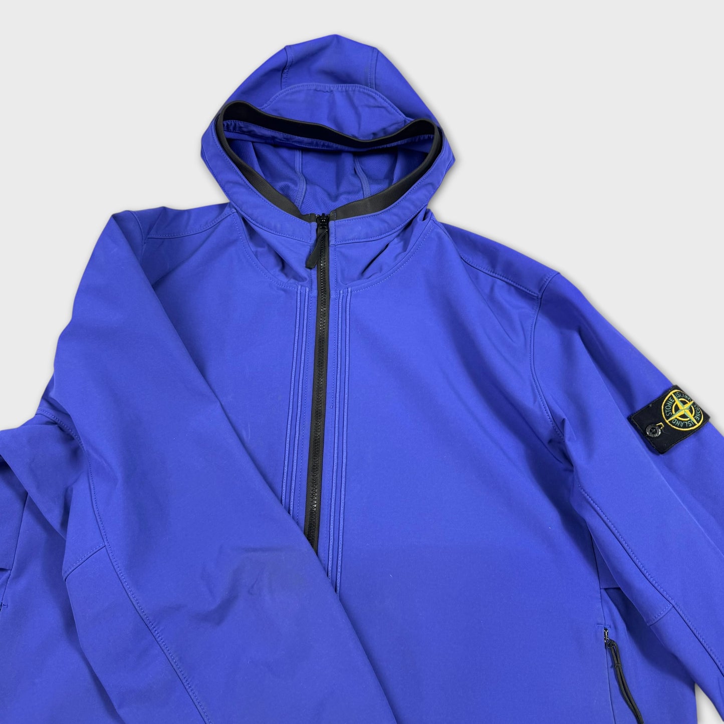 Stone Island Royal Blue Soft Shell Jacket 3XL