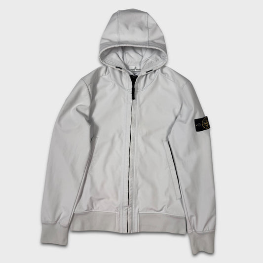Stone Island Ice White Light Soft Shell-R Jacket L
