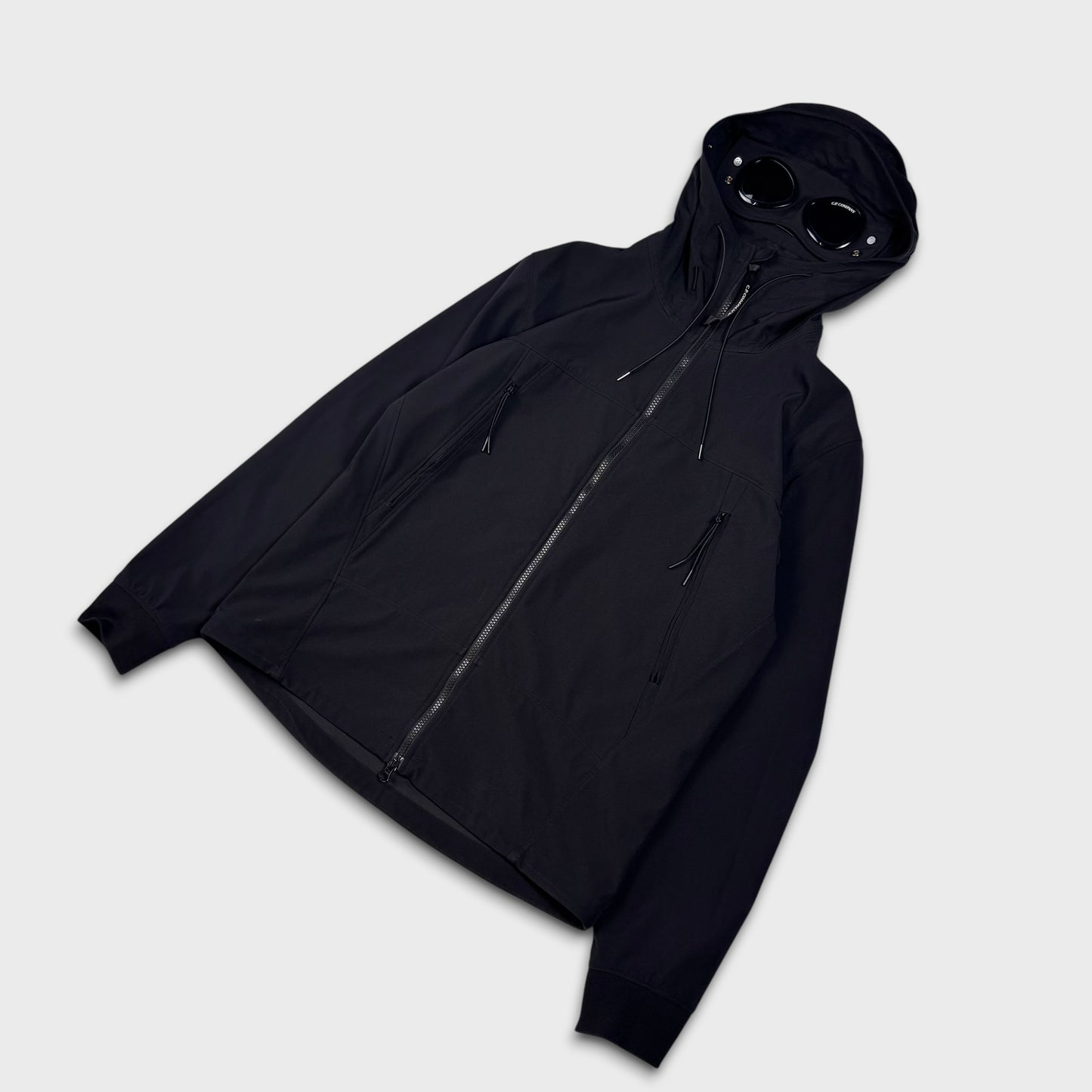CP Company Black Goggle Soft Shell-R Jacket L