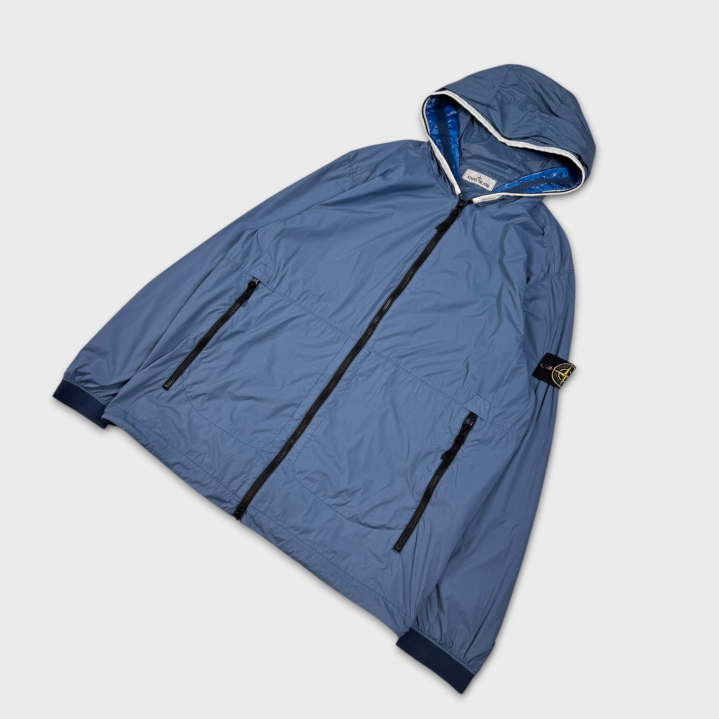Stone Island Blue Skin Touch Nylon-TC Jacket XXL