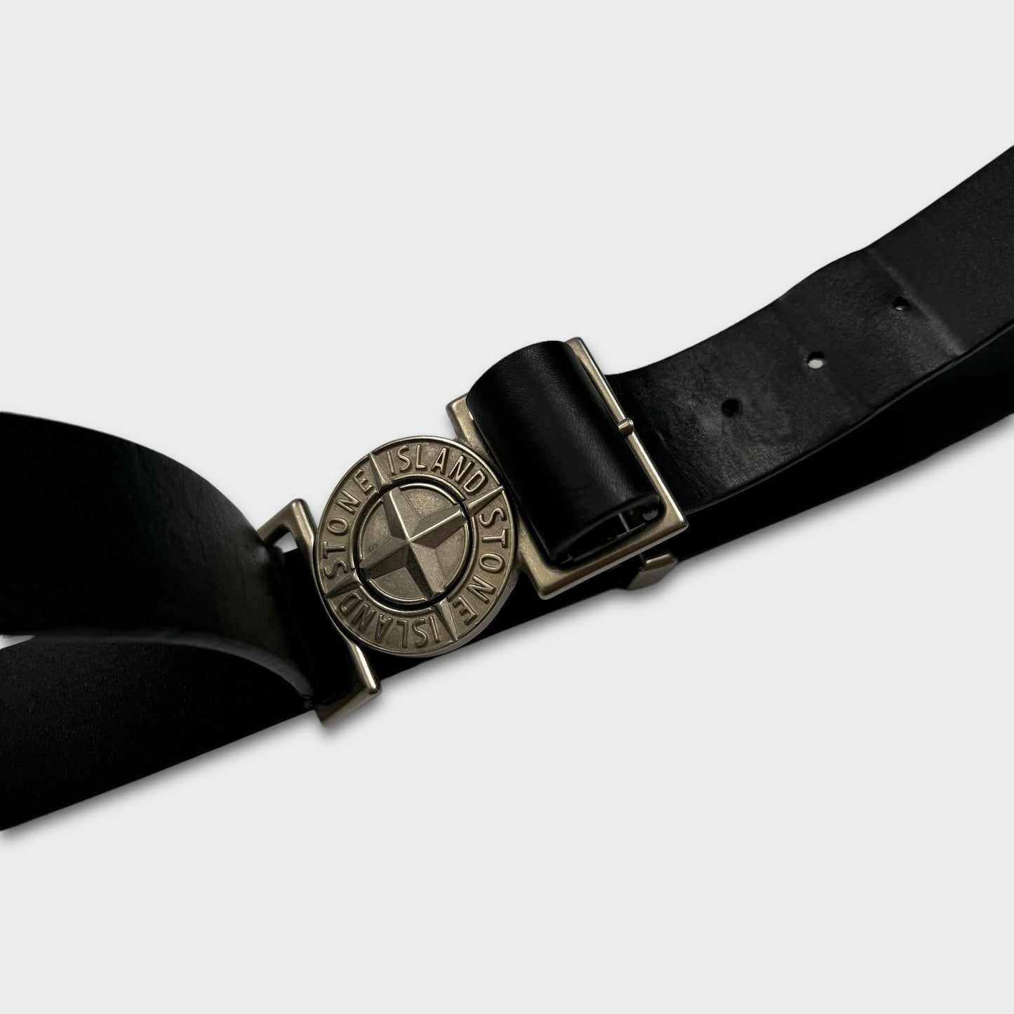 Stone Island Leather Compass Belt W36