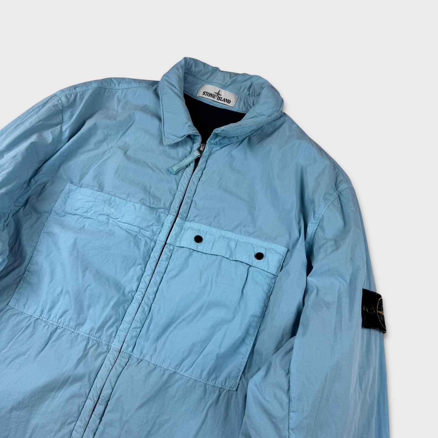 Stone Island Padded Baby Blue Overshirt Jacket XL