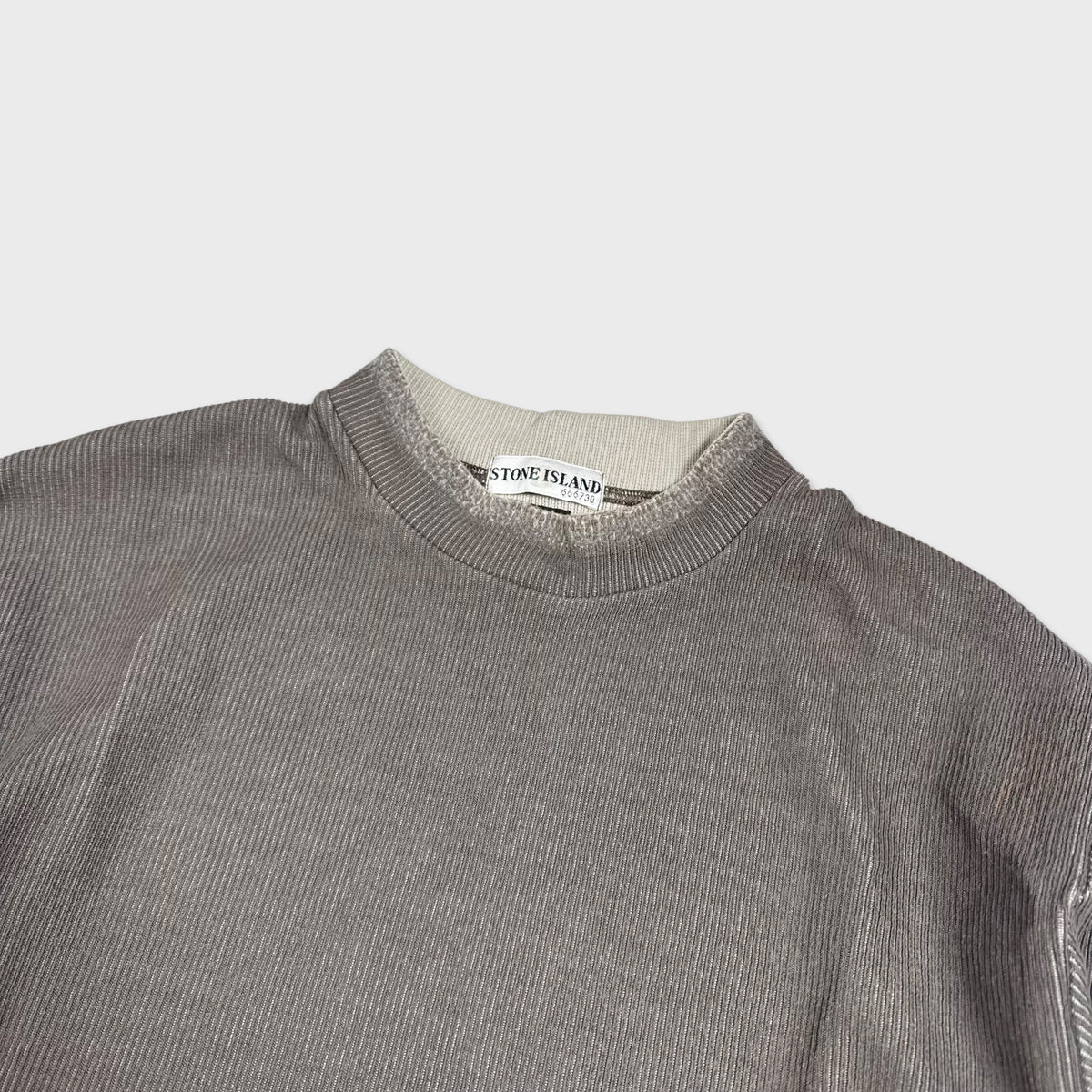 Stone Island Ribbed Cotton Vintage Jumper L