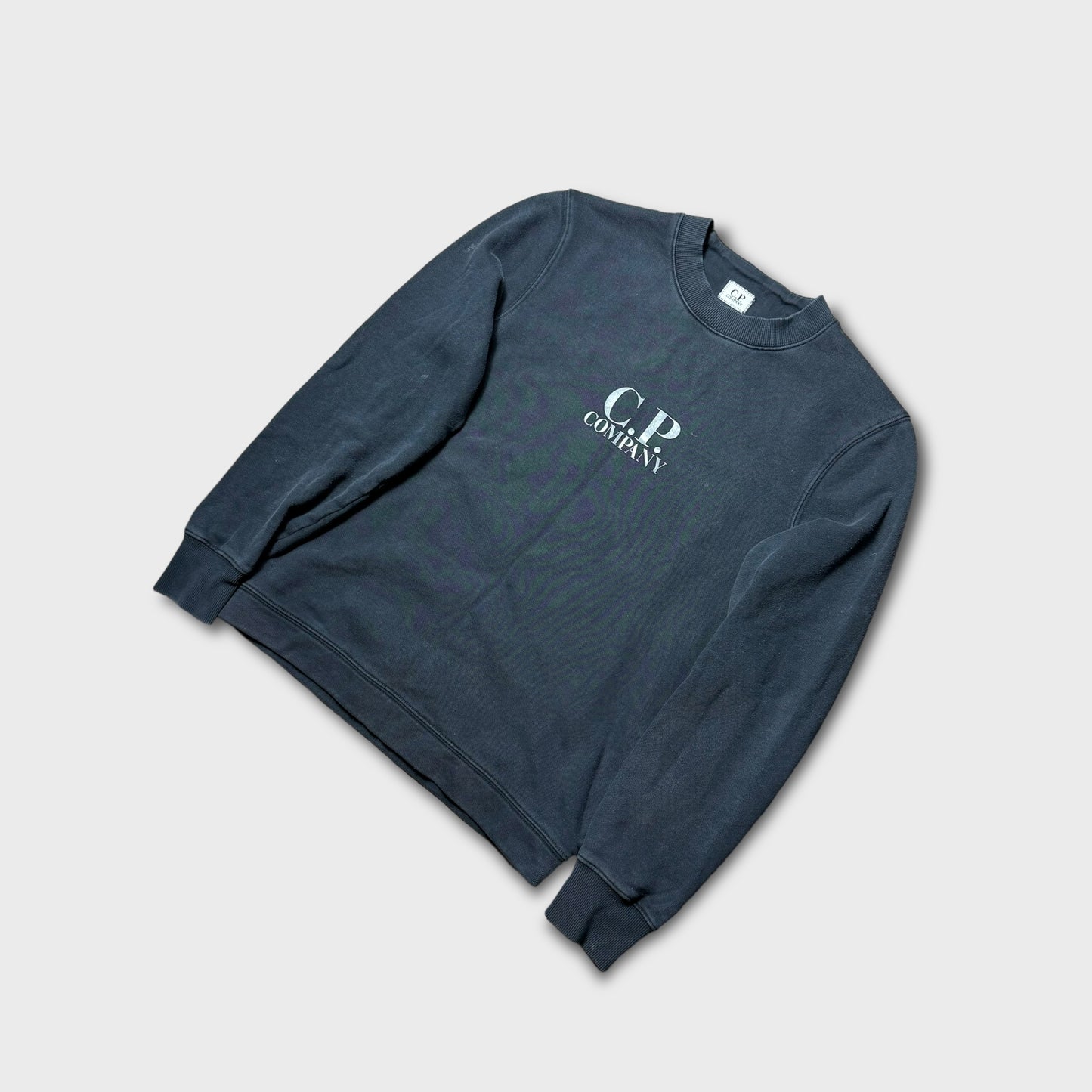 CP Company Washed Look Logo Crewneck S