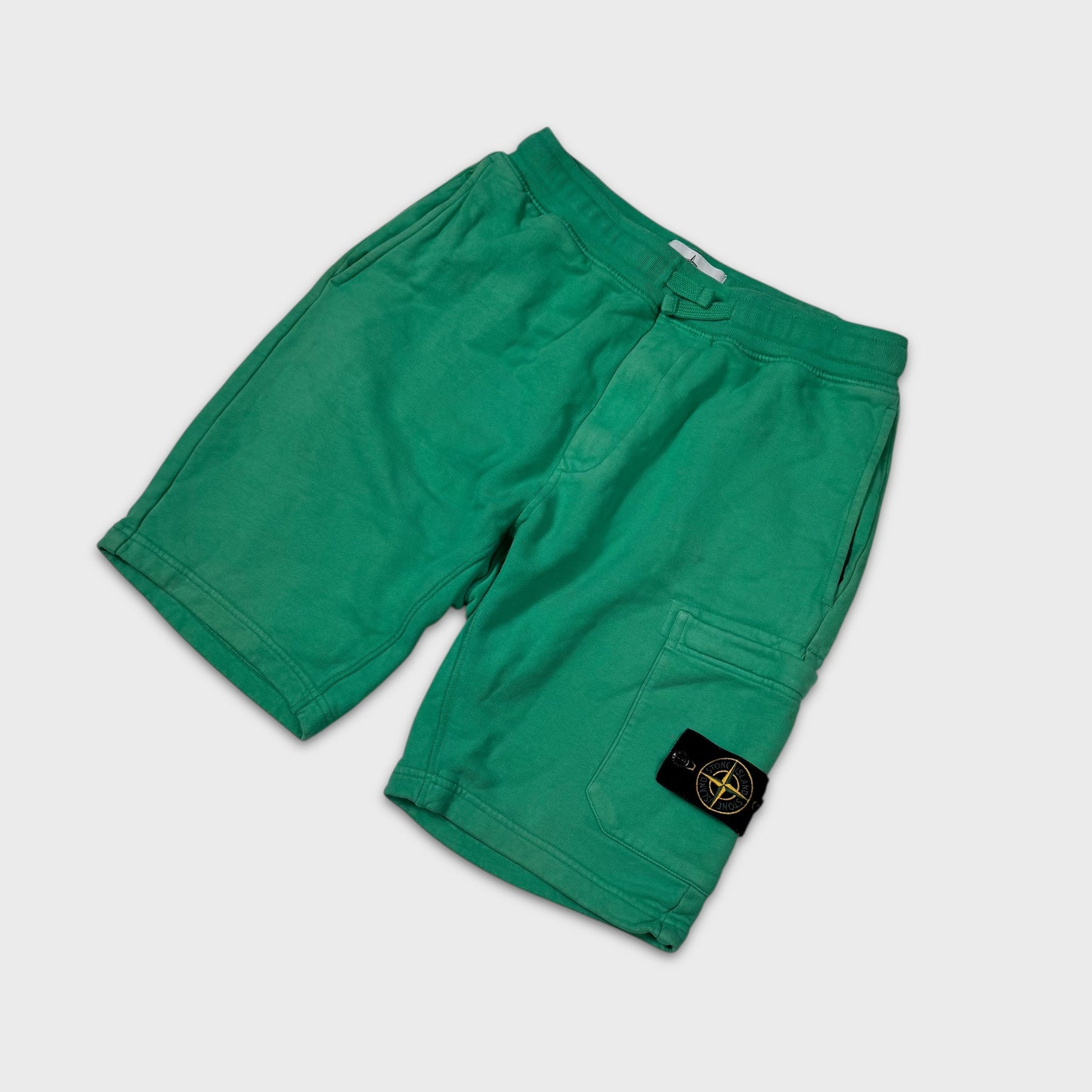 Stone Island Green Cotton Shorts S