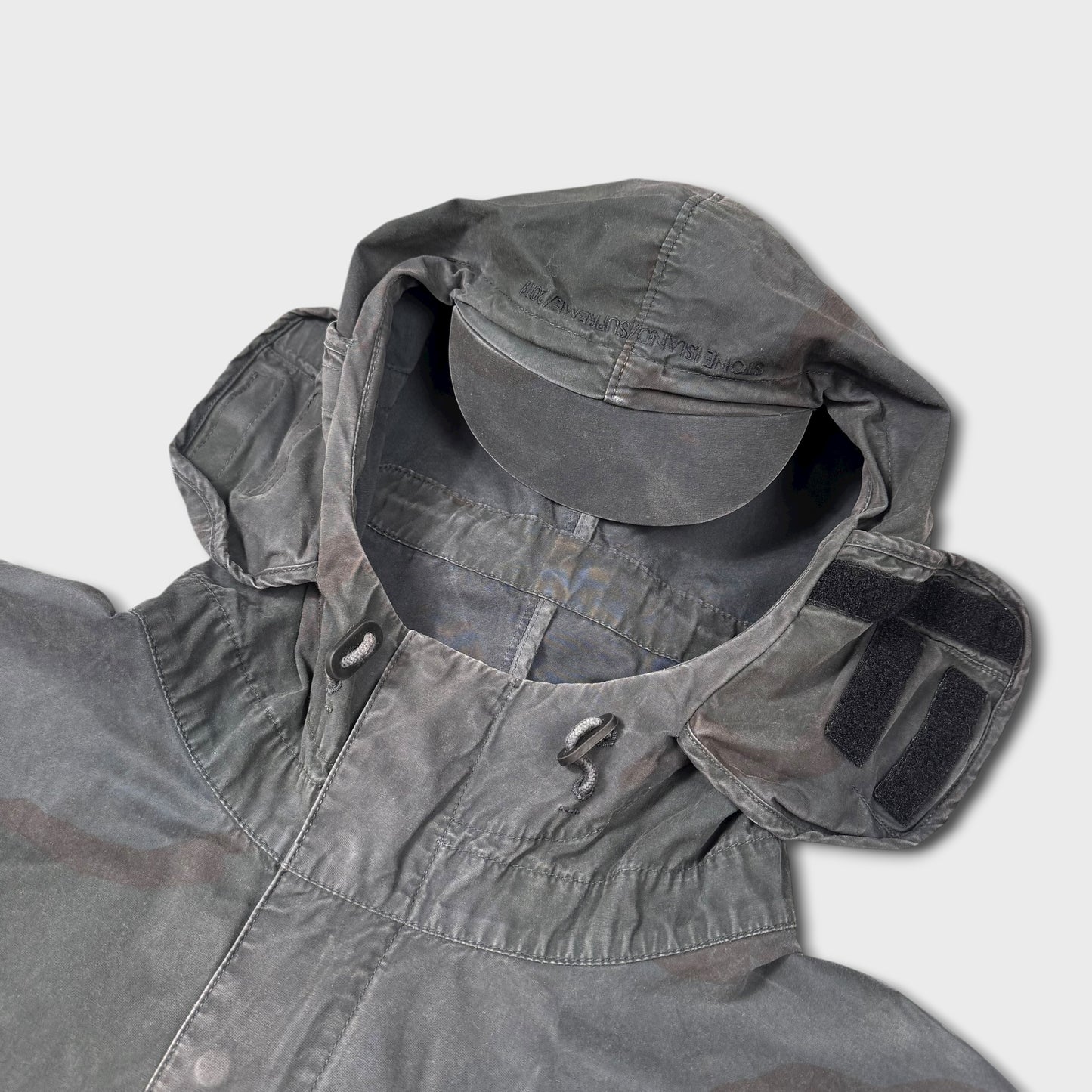 Stone Island x Supreme ‘Brushed Cottkon 2C Camo’ Riot Mask Jacket L