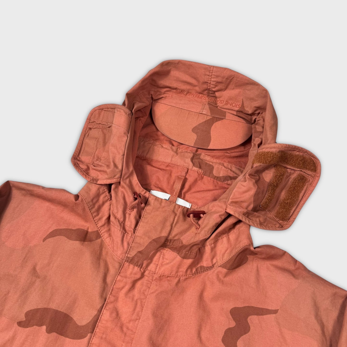 Stone Island x Supreme Brushed 2C Camo Riot Mask Jacket S