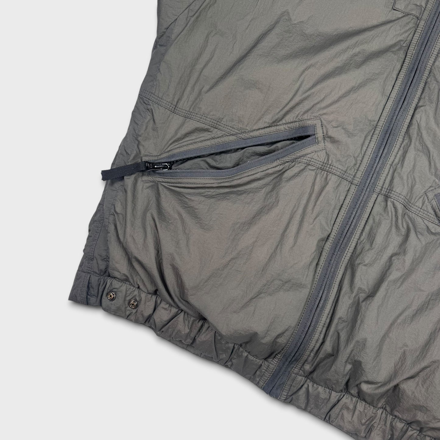 Stone Island Grey 2008 Goose Down Puffer Jacket L