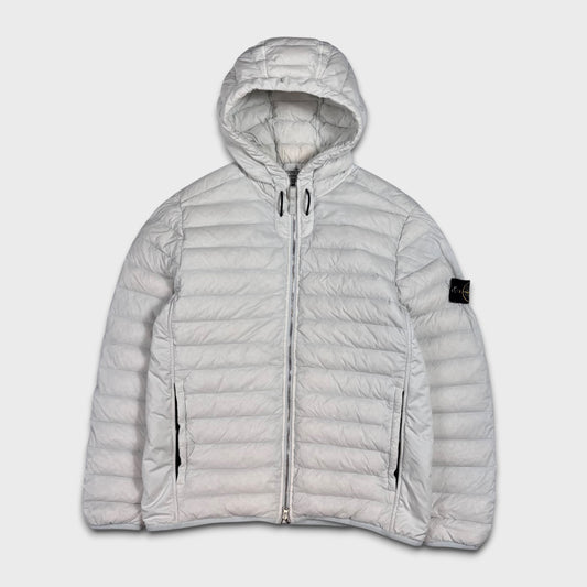 Stone Island Loom Woven Down Chambers Puffer Jacket L