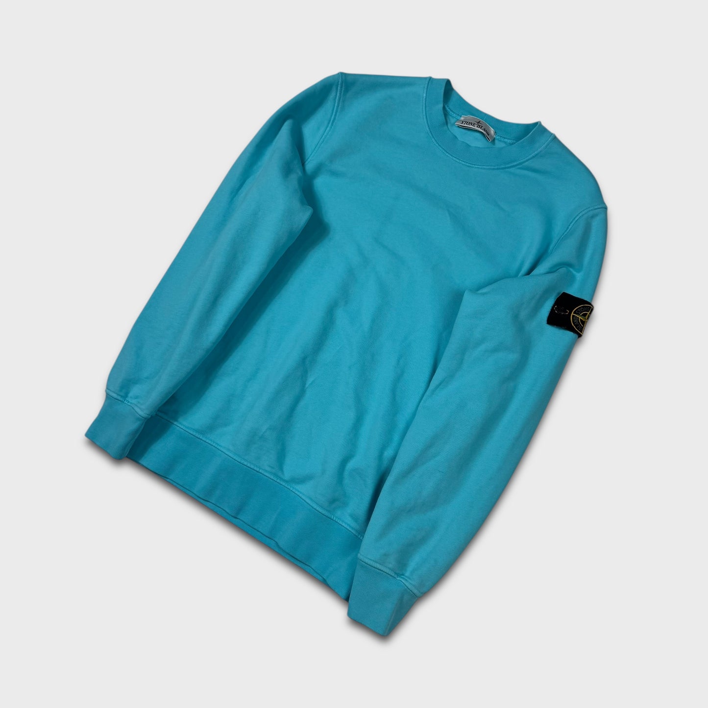 Stone Island Aqua Crewneck Sweatshirt M