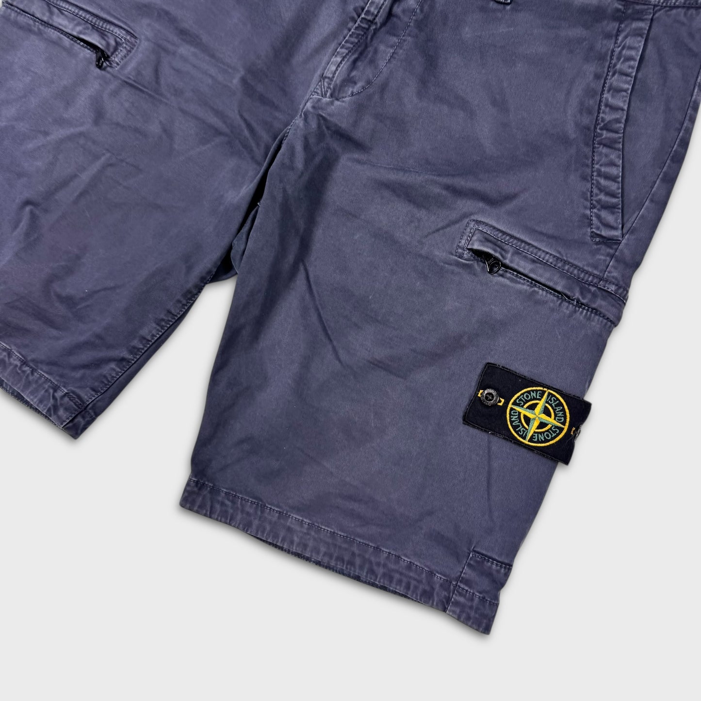 Stone Island Navy Cargo Shorts W34