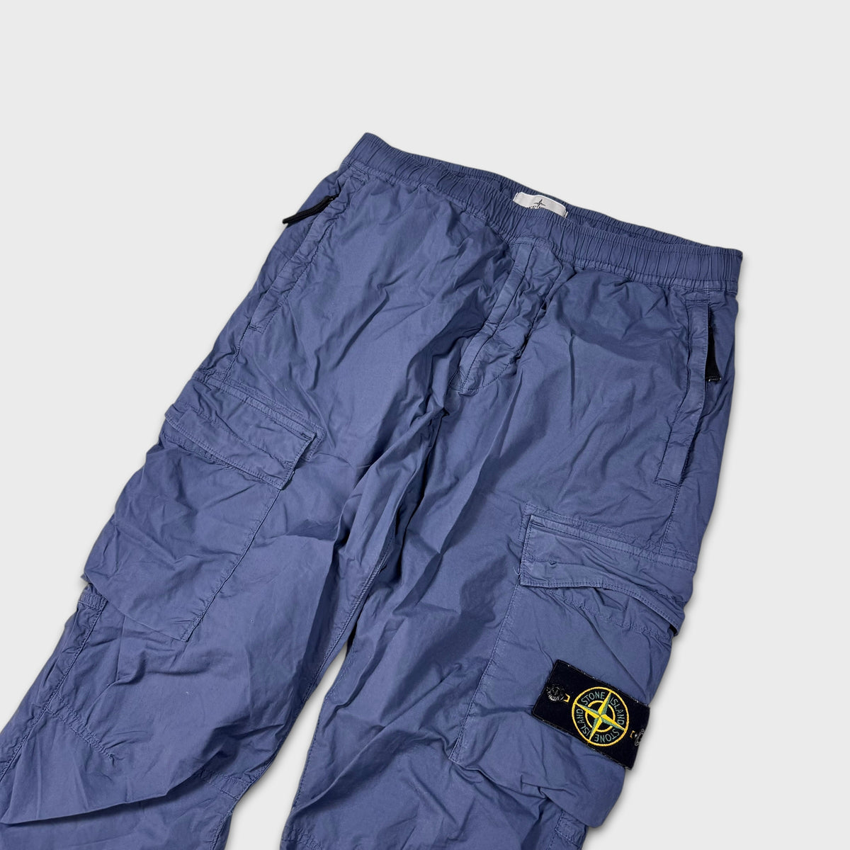 Stone Island Steel Blue Cargo Pants W32