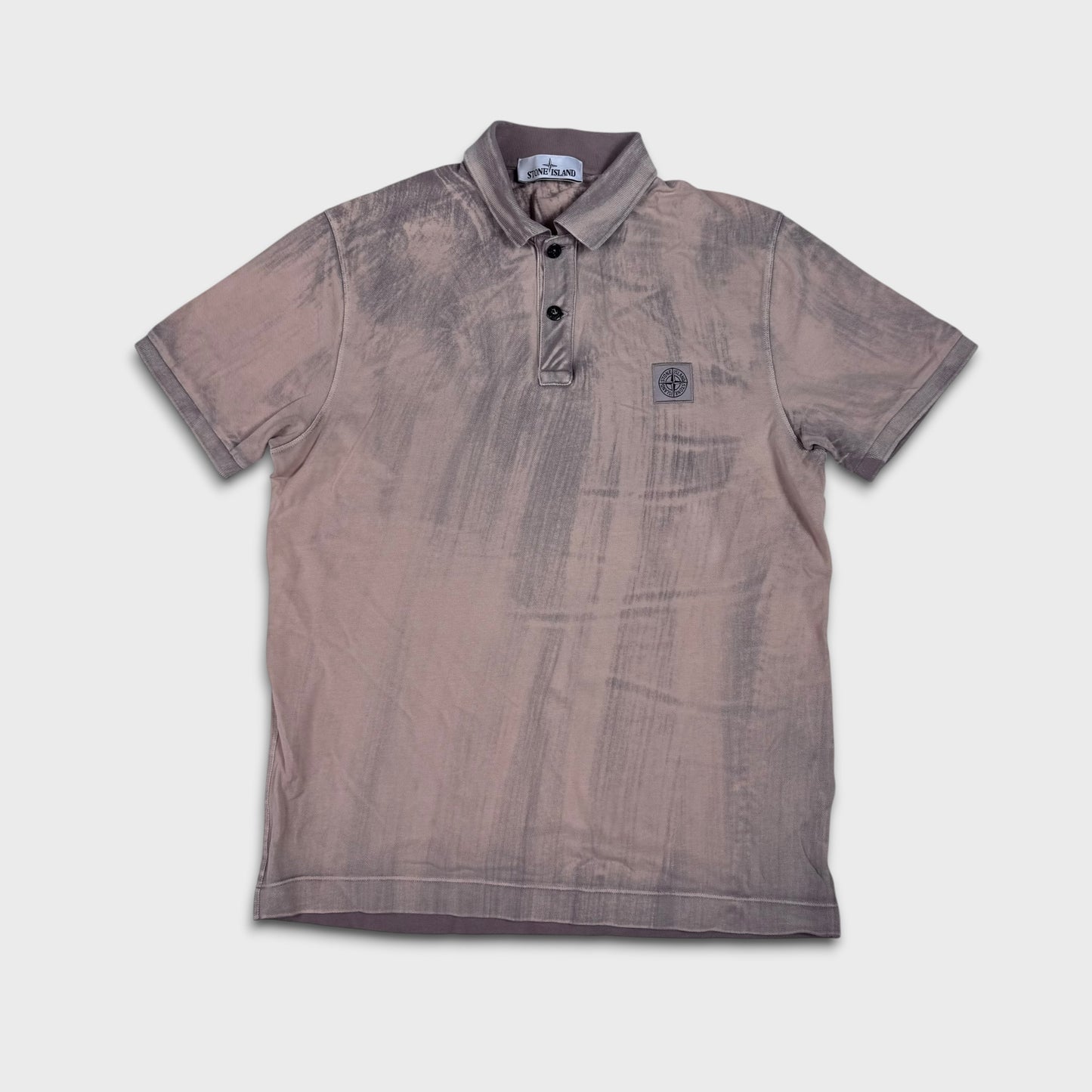 Stone Island Hand Brushed Polo Shirt L